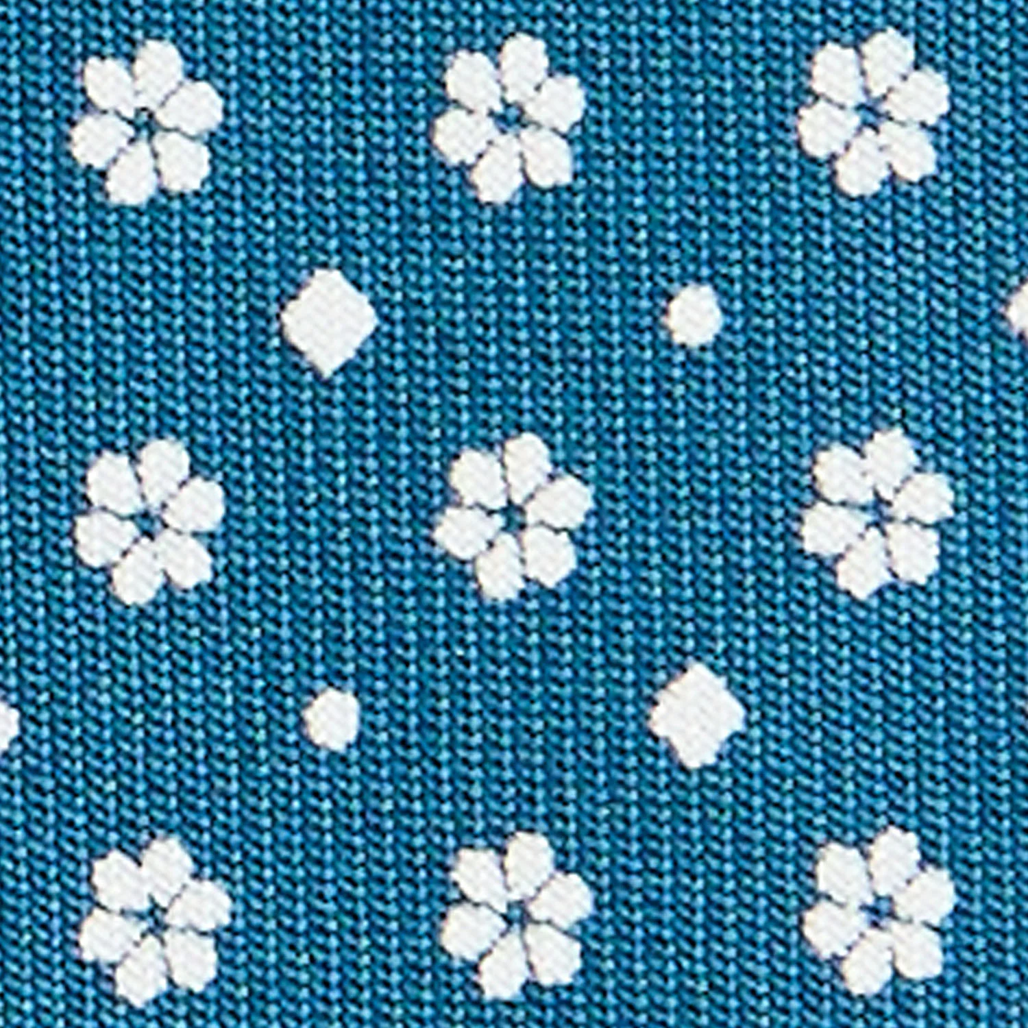 MID BLUE CLASSIC SILK TIE - Image 5