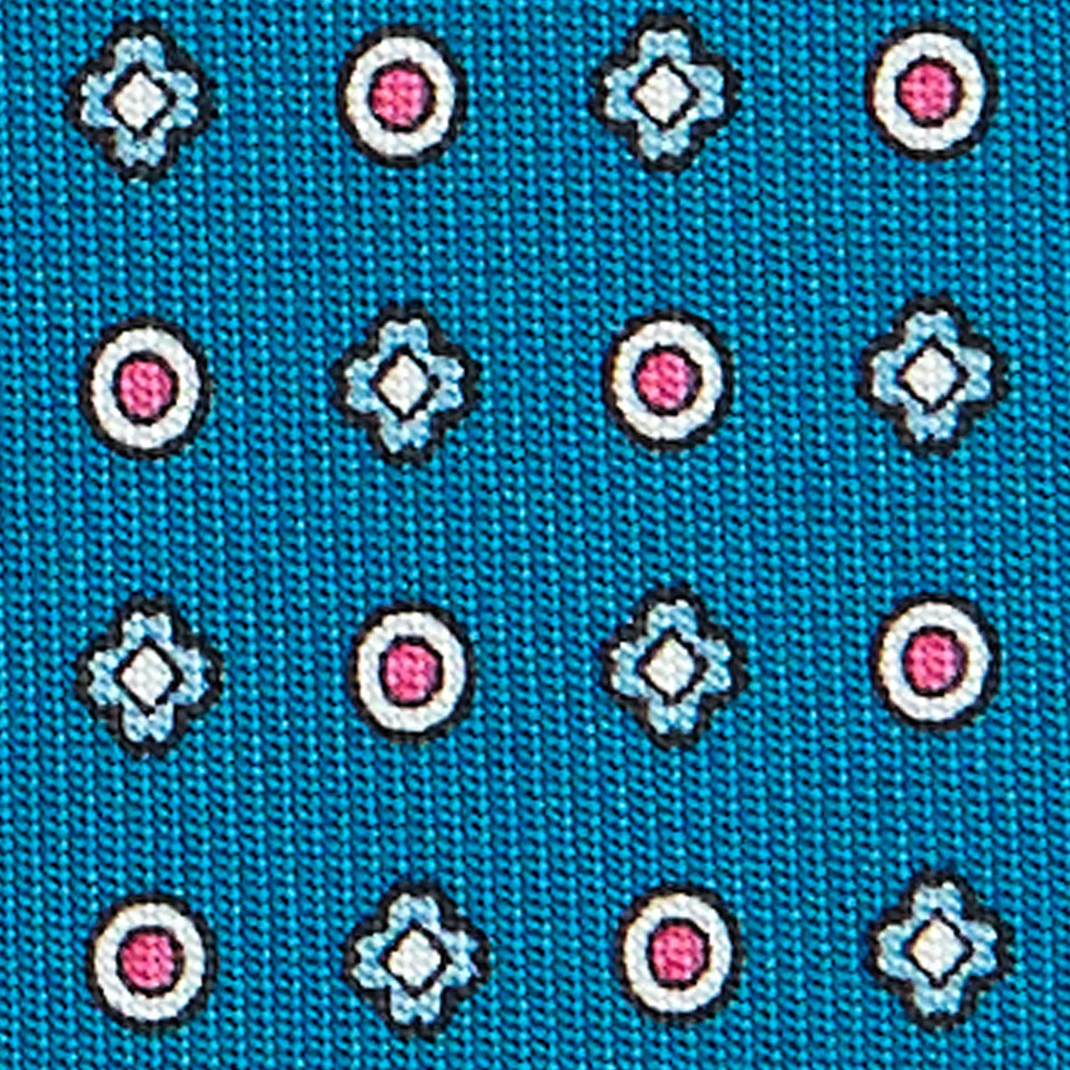 MID BLUE CLASSIC SILK TIE - Image 5