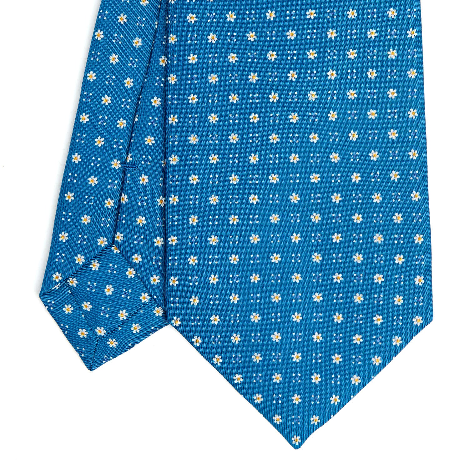 MID BLUE CLASSIC SILK TIE