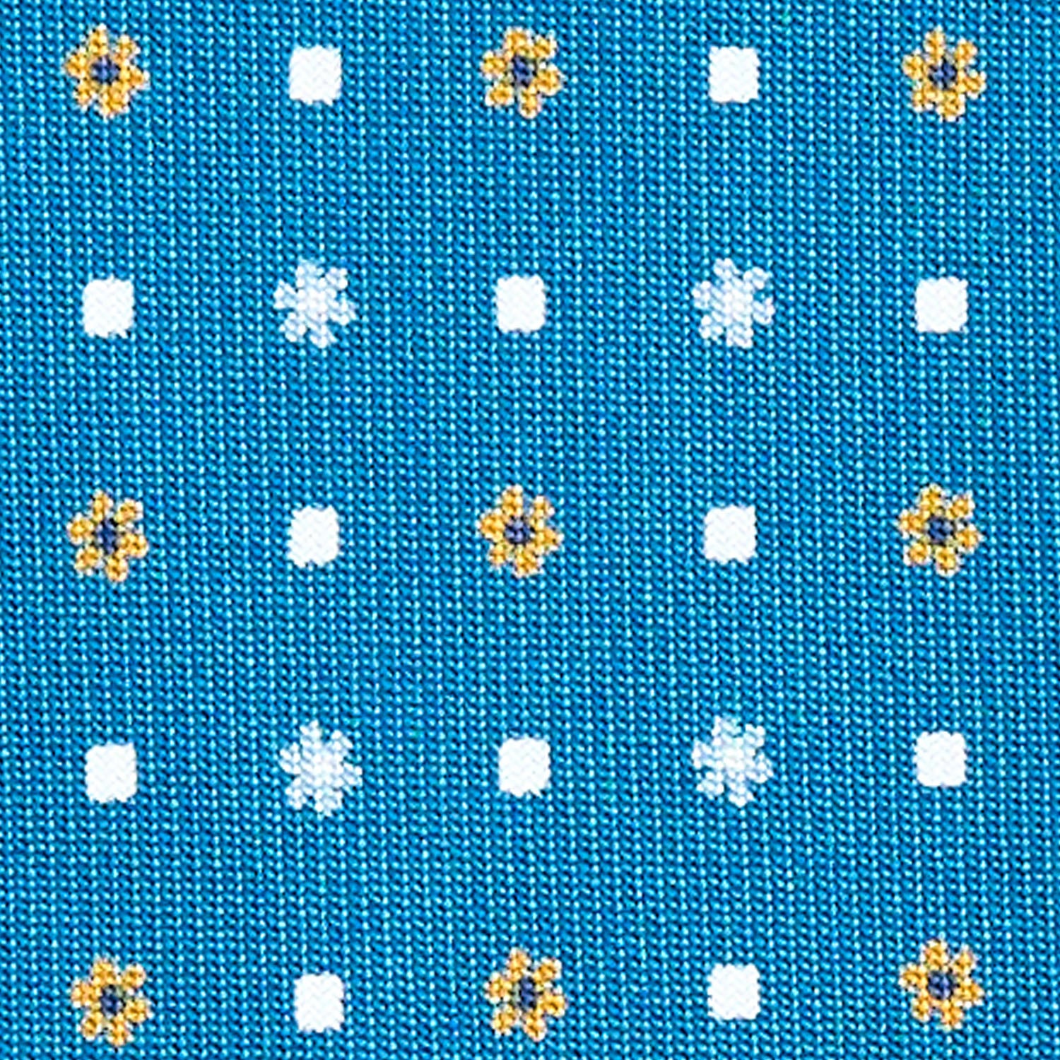 MID BLUE CLASSIC SILK TIE - Image 5