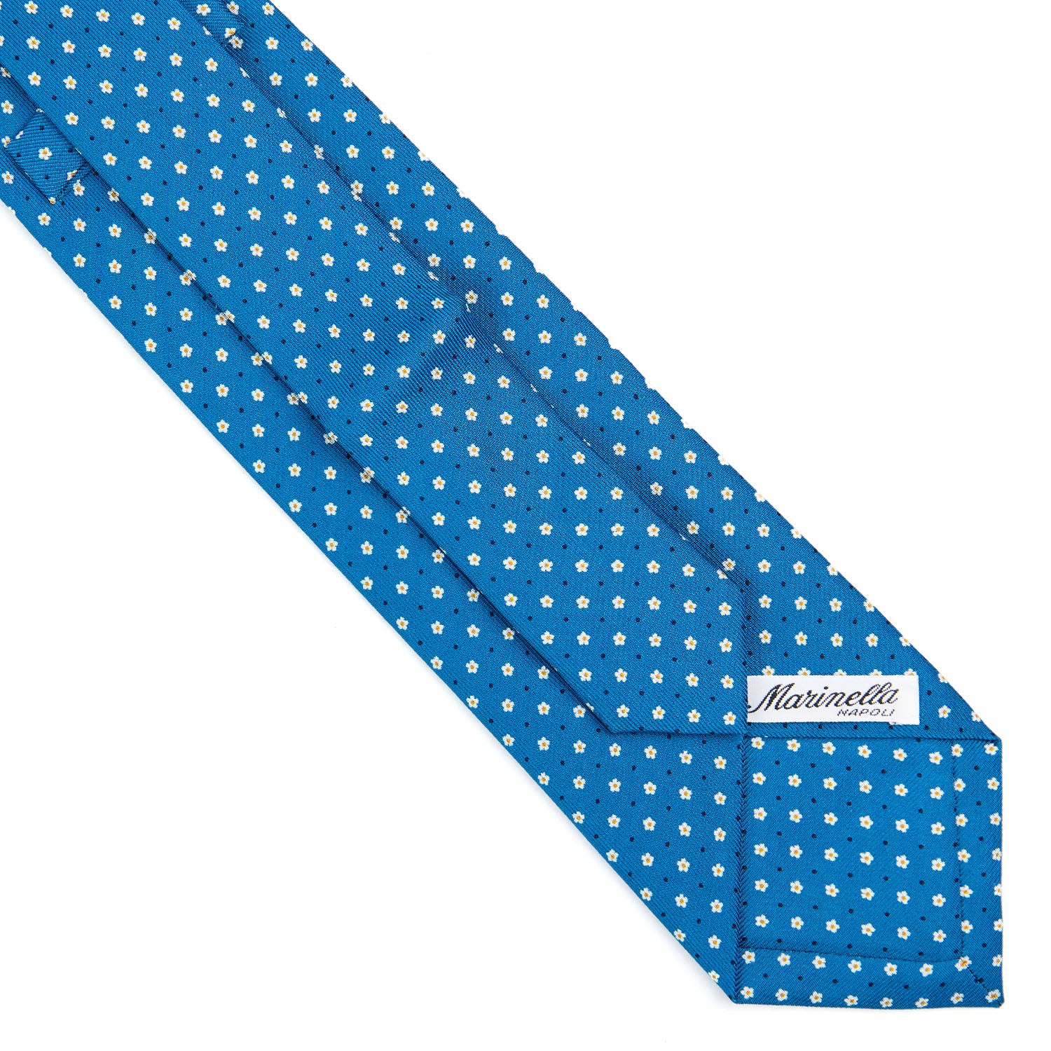 MID BLUE EXTRA LONG SARTORIAL SILK TIE - Image 4