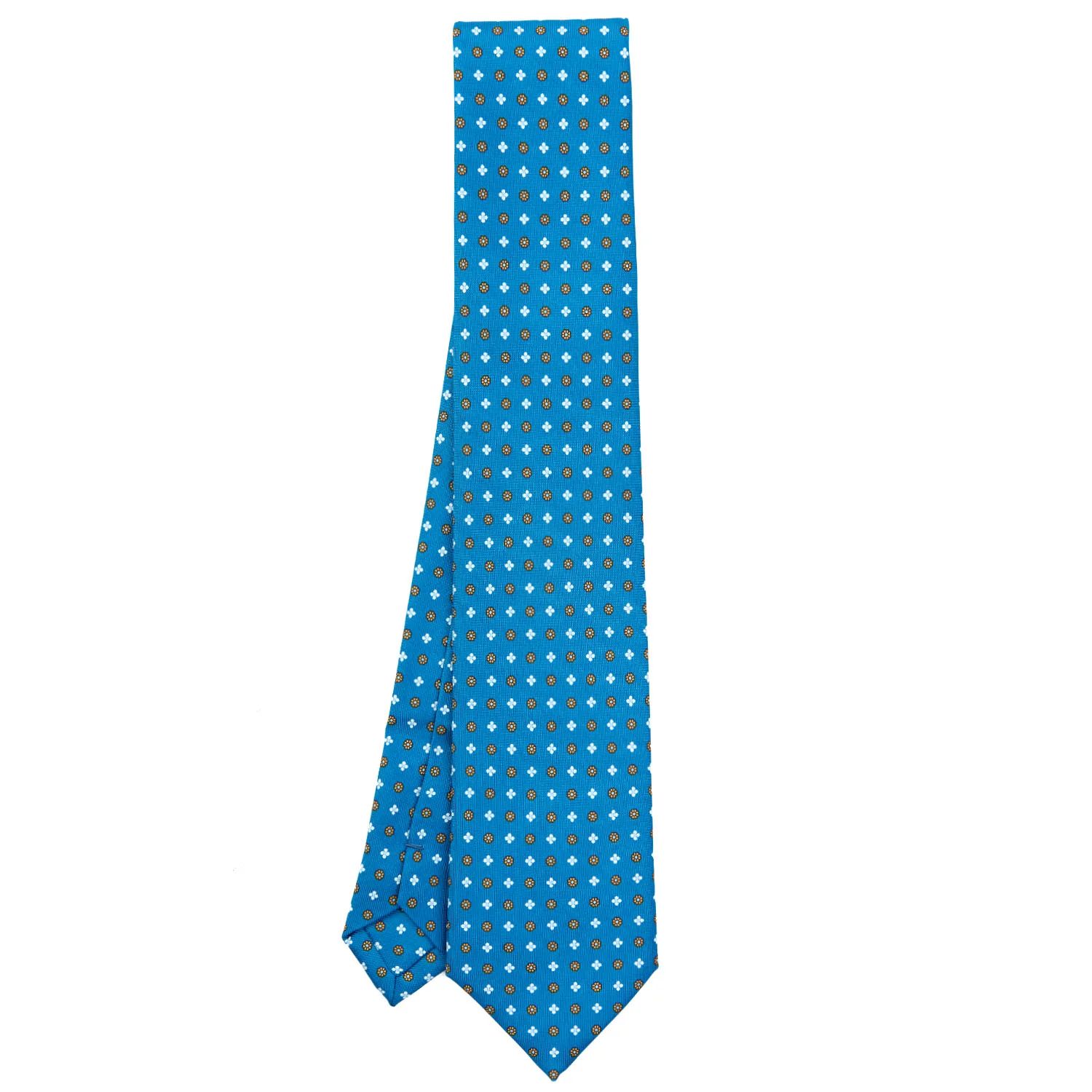 MID BLUE EXTRA LONG SARTORIAL SILK TIE - Image 2