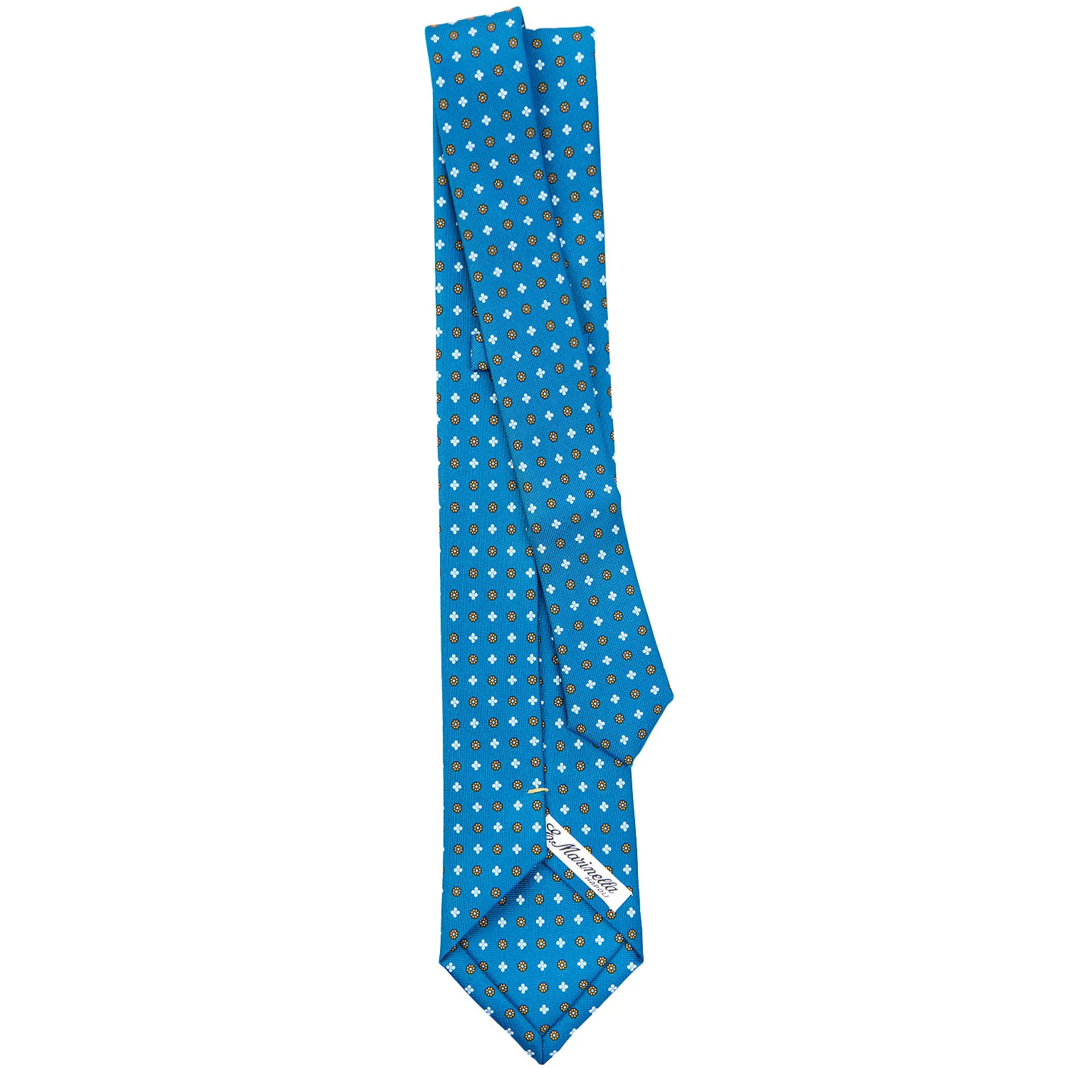 MID BLUE EXTRA LONG SARTORIAL SILK TIE - Image 3