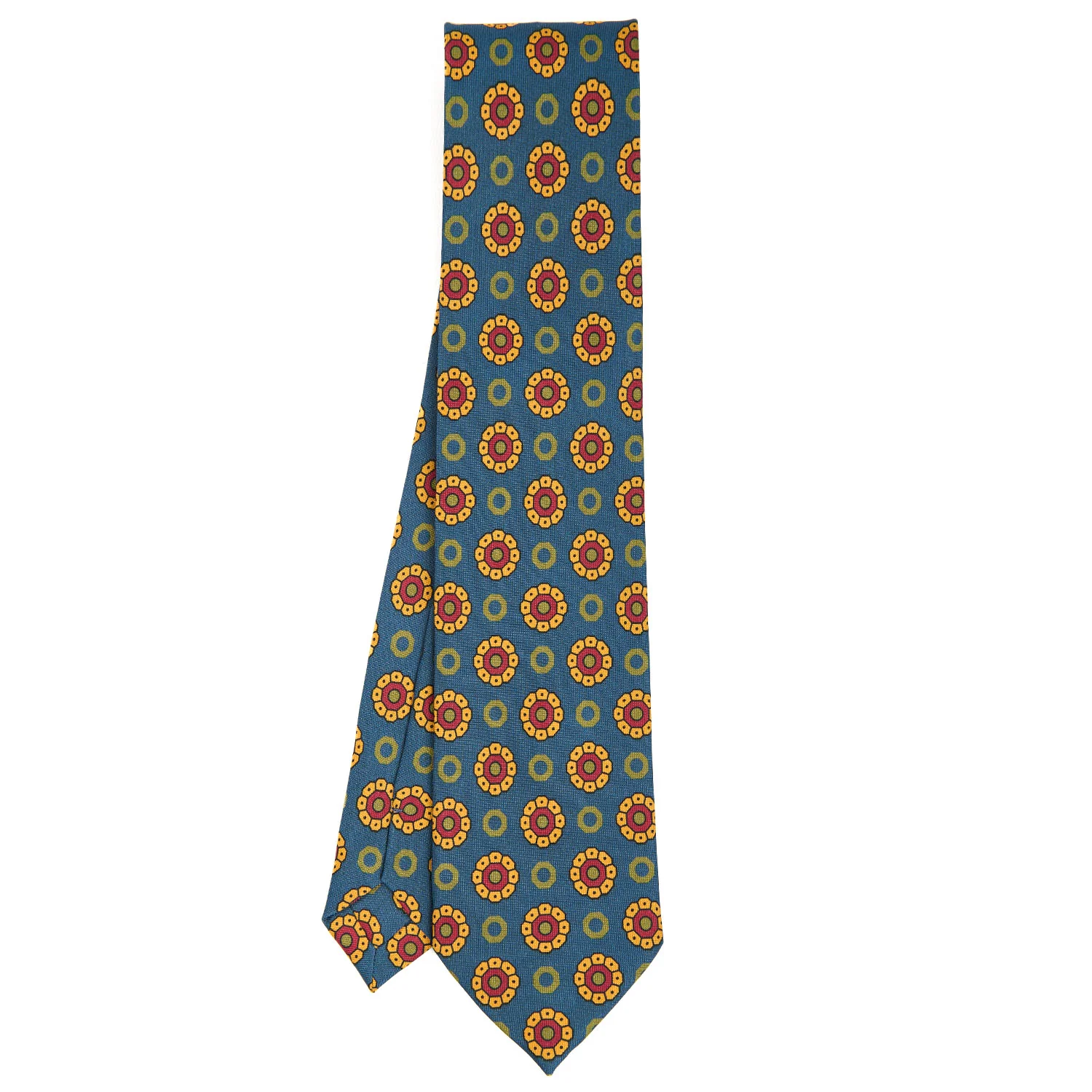 MID BLUE HERITAGE COLLECTION SILK TIE - Image 2