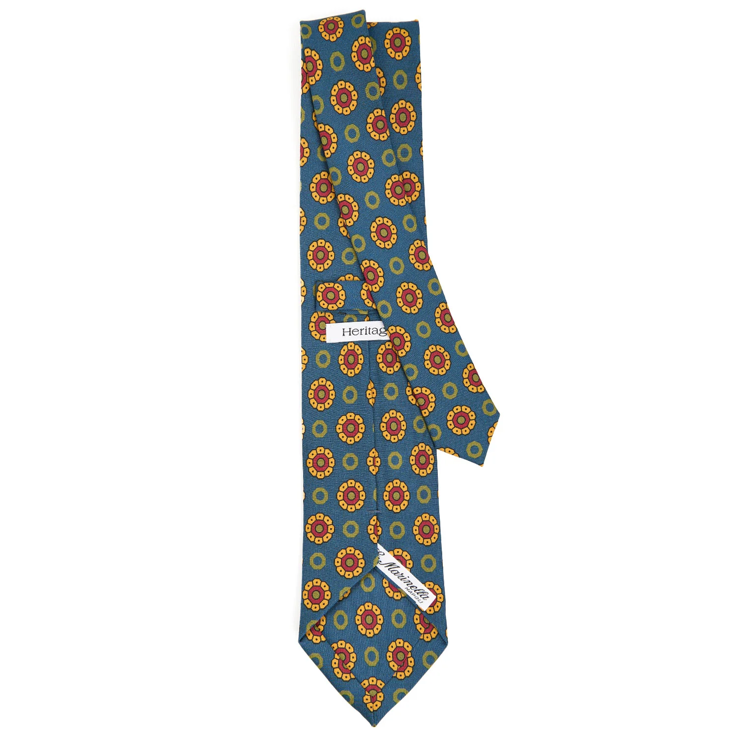 MID BLUE HERITAGE COLLECTION SILK TIE - Image 3