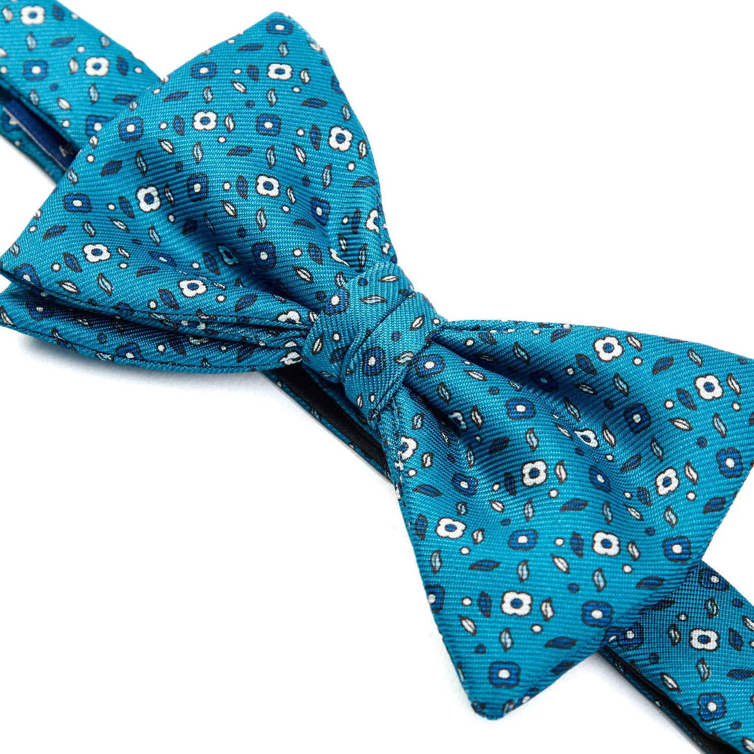 MID BLUE PRE-KNOTTED BOWTIE - Image 2