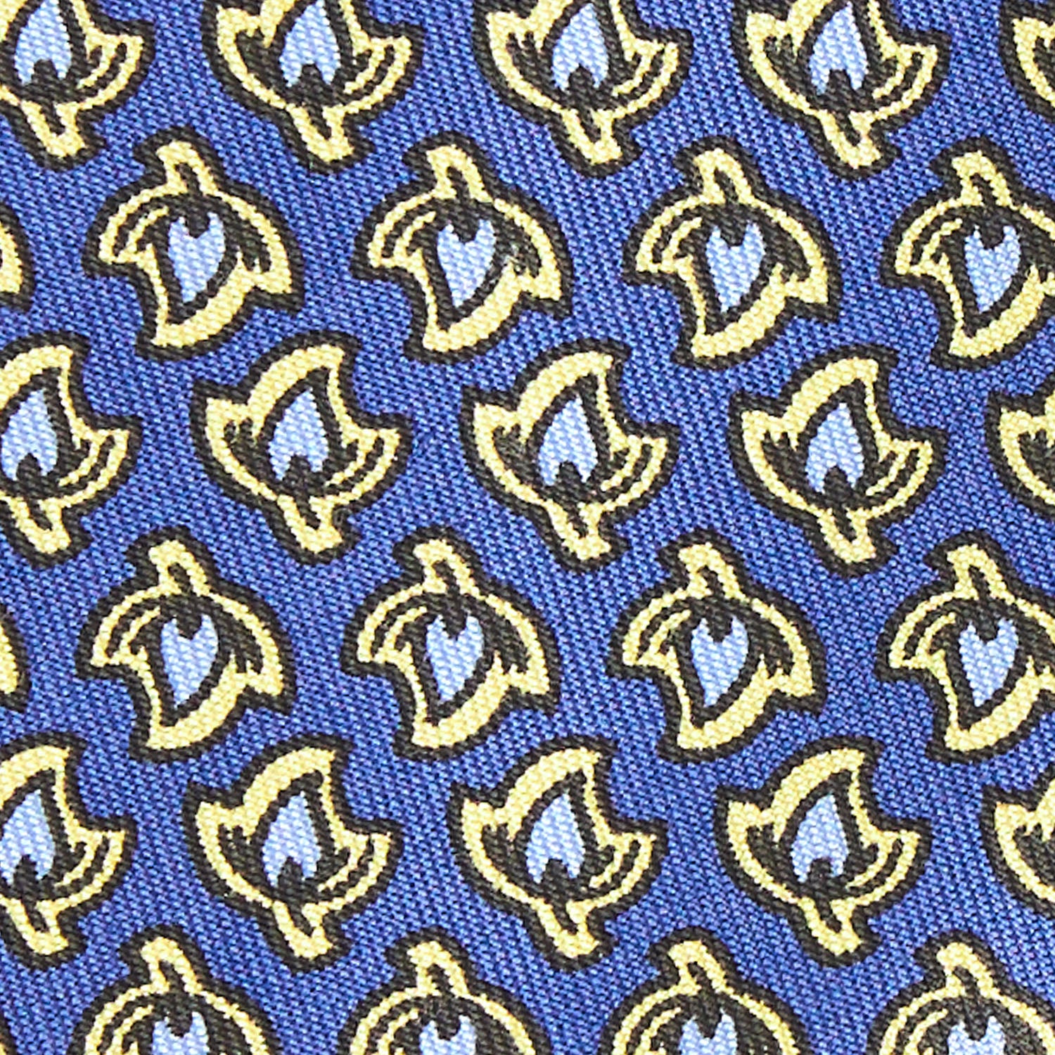 MID BLUE SILK TIE - Image 4