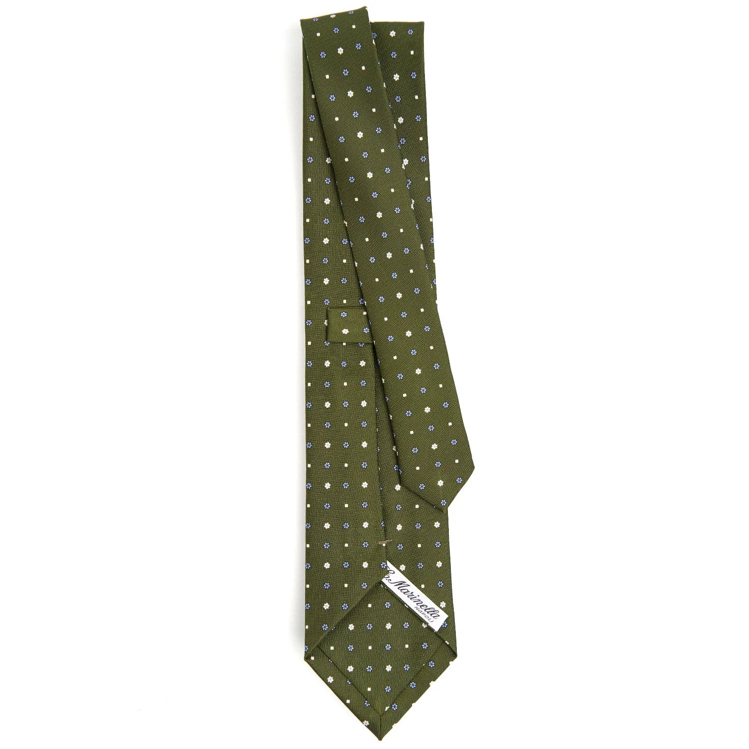 OLIVE GREEN CLASSIC SILK TIE - Image 3