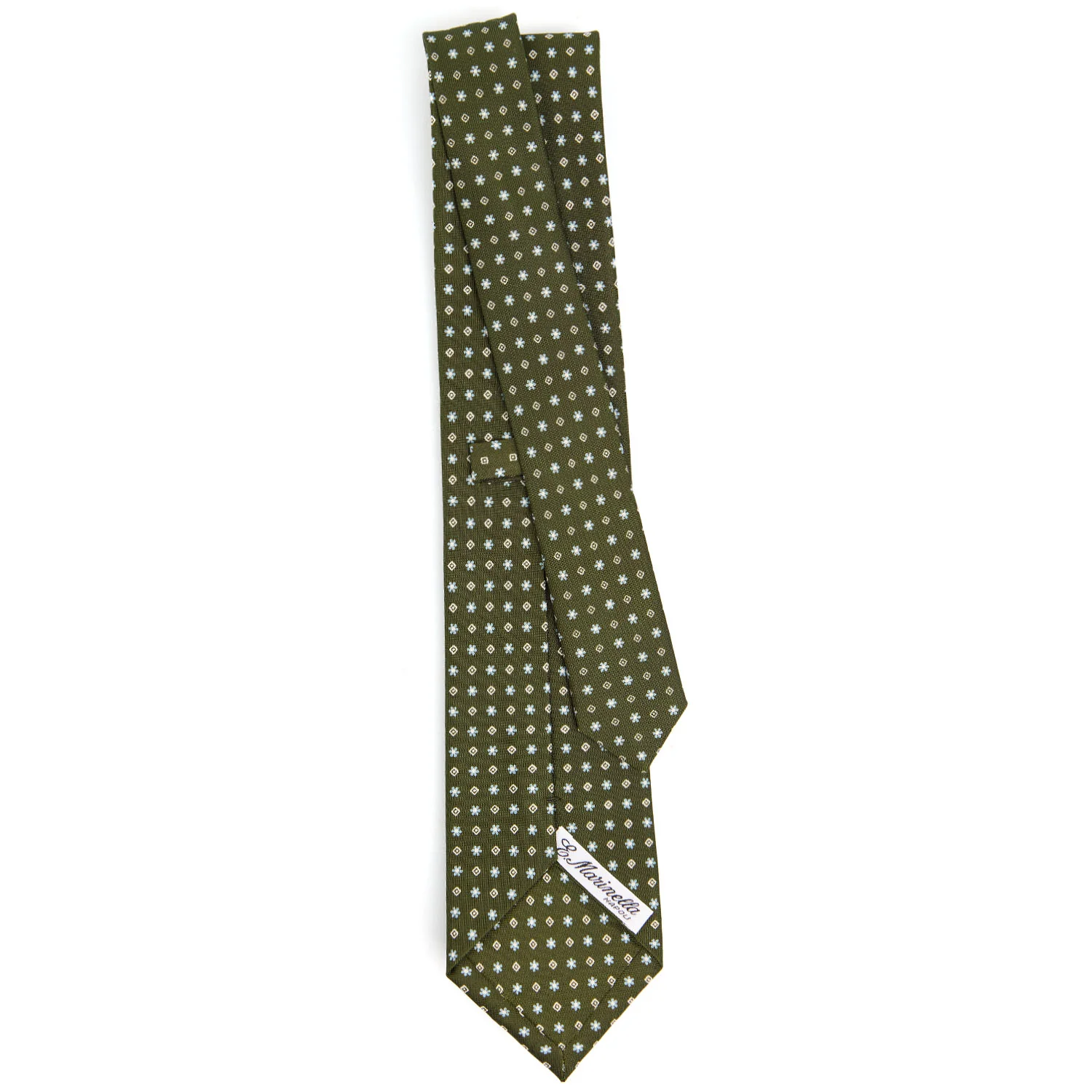 OLIVE GREEN CLASSIC SILK TIE - Image 3