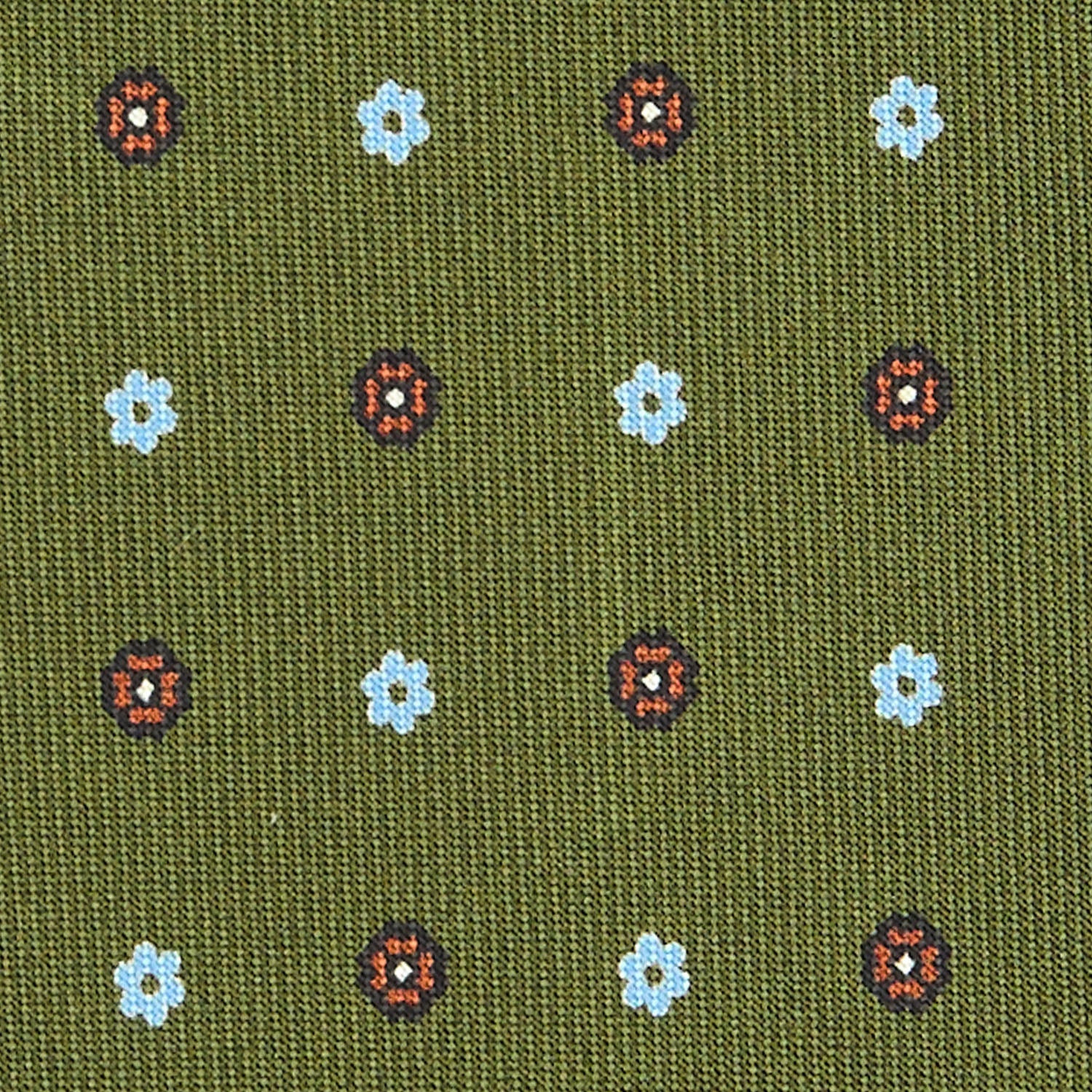 OLIVE GREEN CLASSIC SILK TIE - Image 5