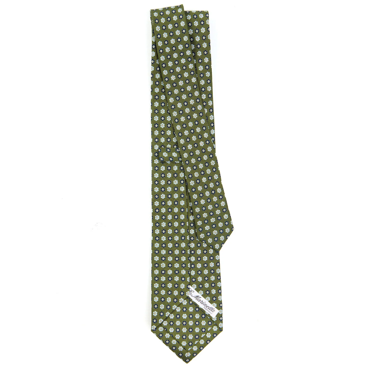 OLIVE GREEN CLASSIC SILK TIE - Image 3