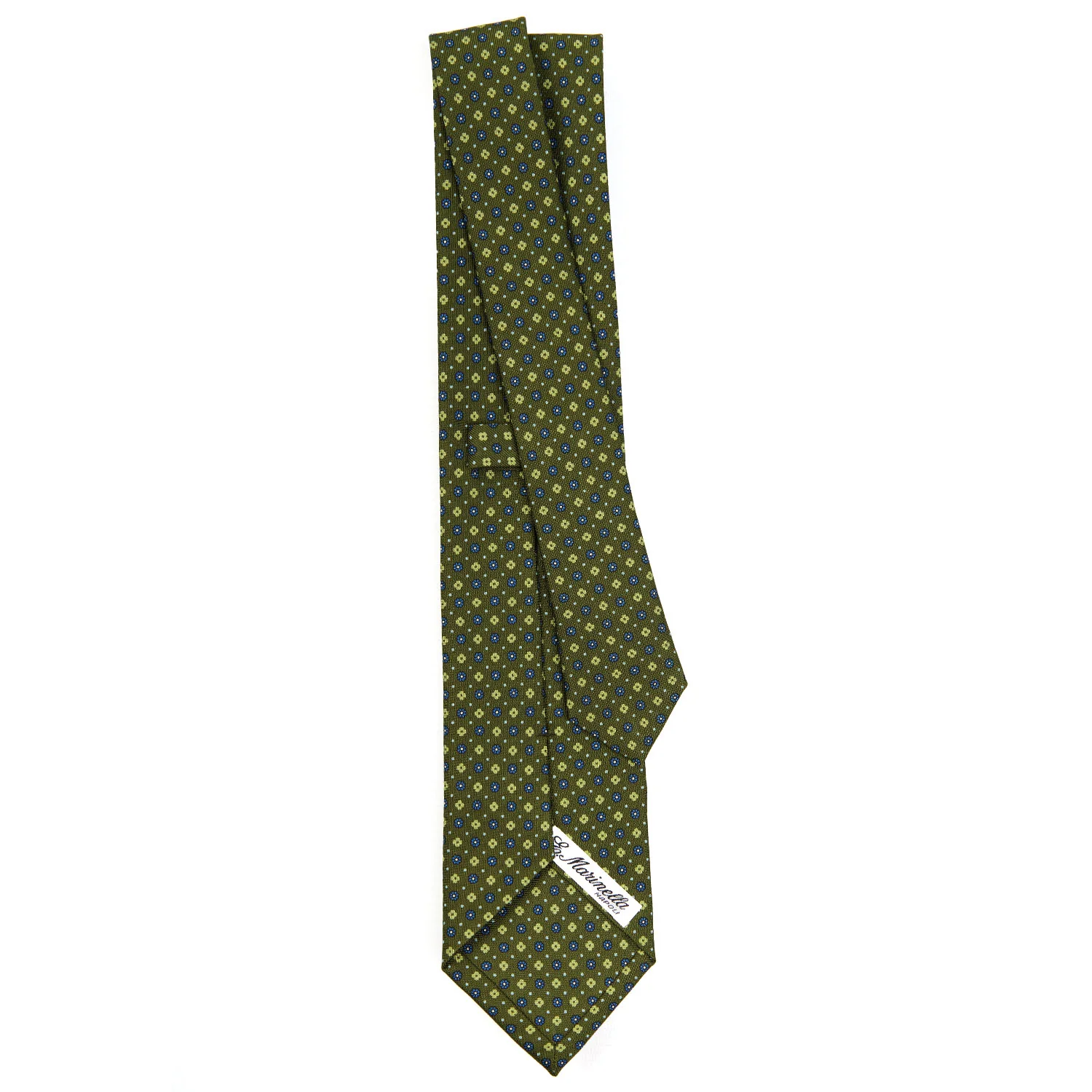 OLIVE GREEN CLASSIC SILK TIE - Image 3