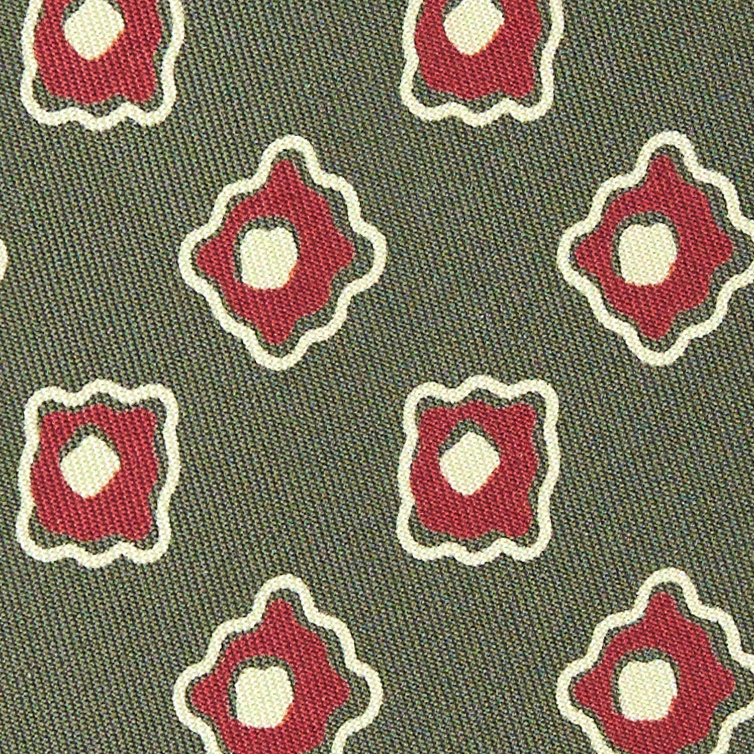 OLIVE GREEN SILK TIE - Image 4