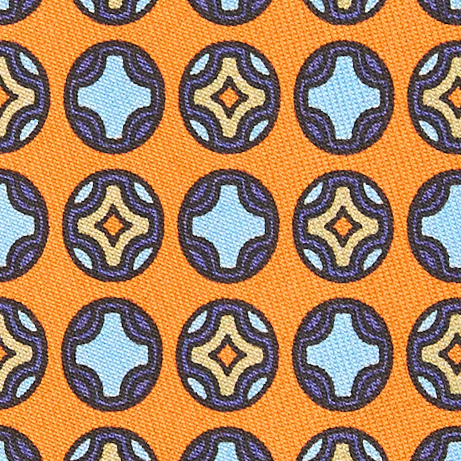 ORANGE SILK TIE - Image 4