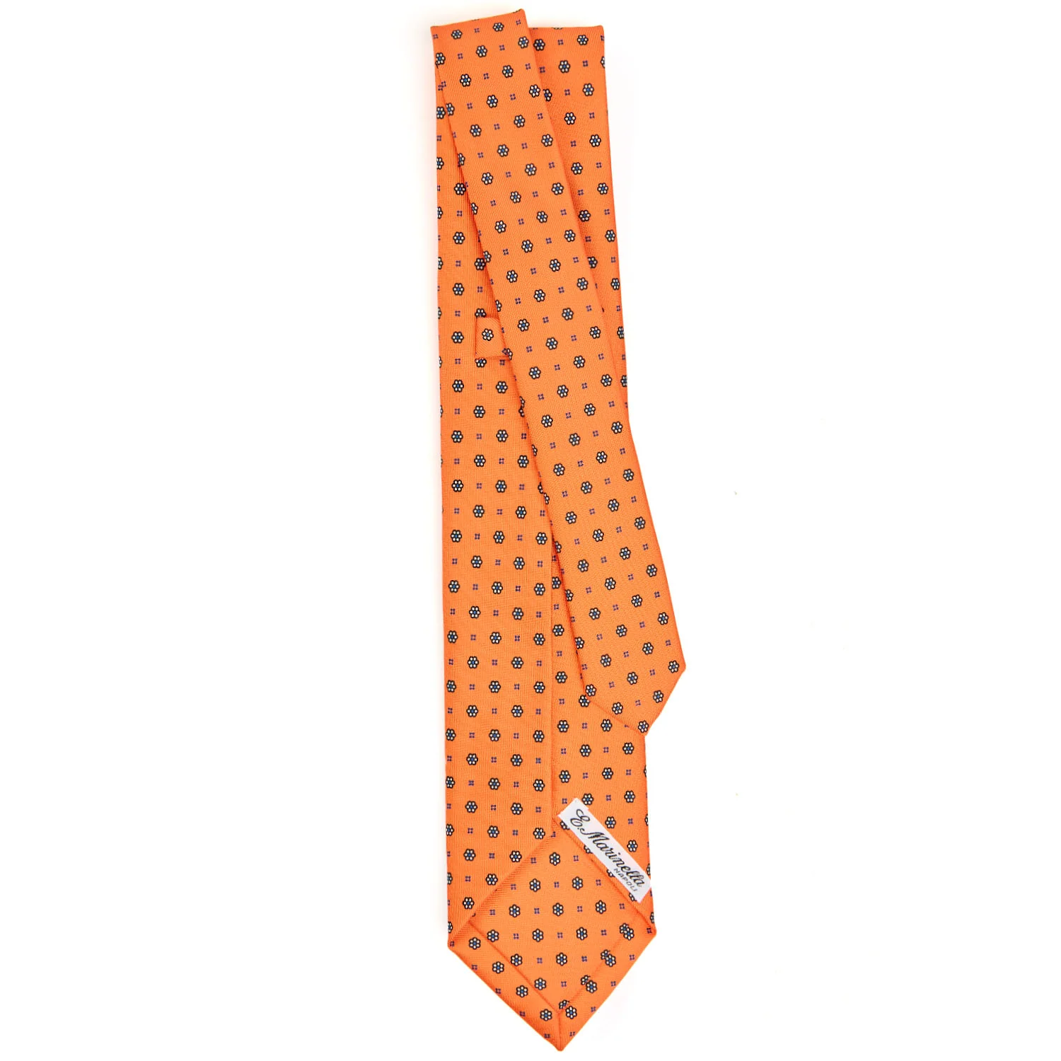 ORANGE 5 FOLD SARTORIAL SILK TIE - Image 3