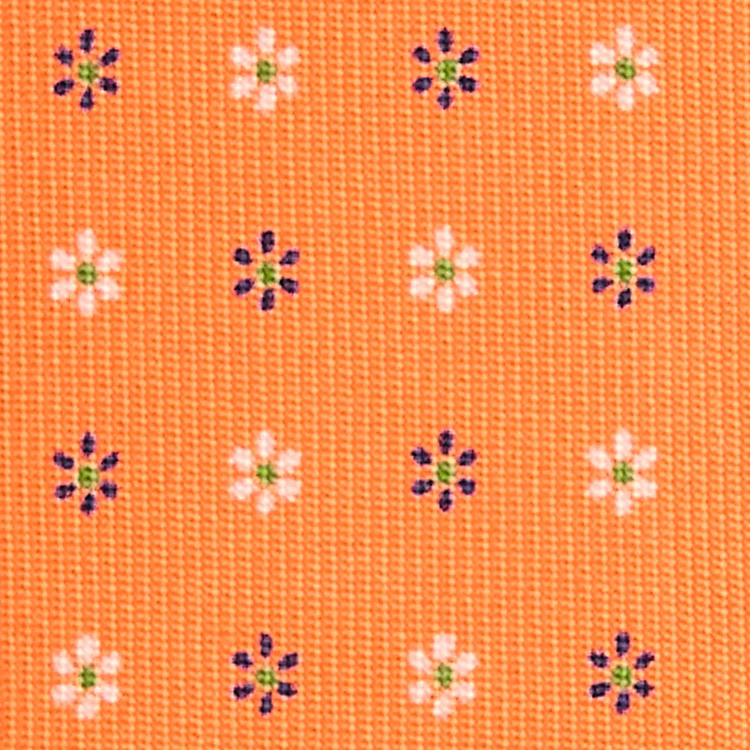 ORANGE 7 FOLD SARTORIAL SILK TIE - Image 4