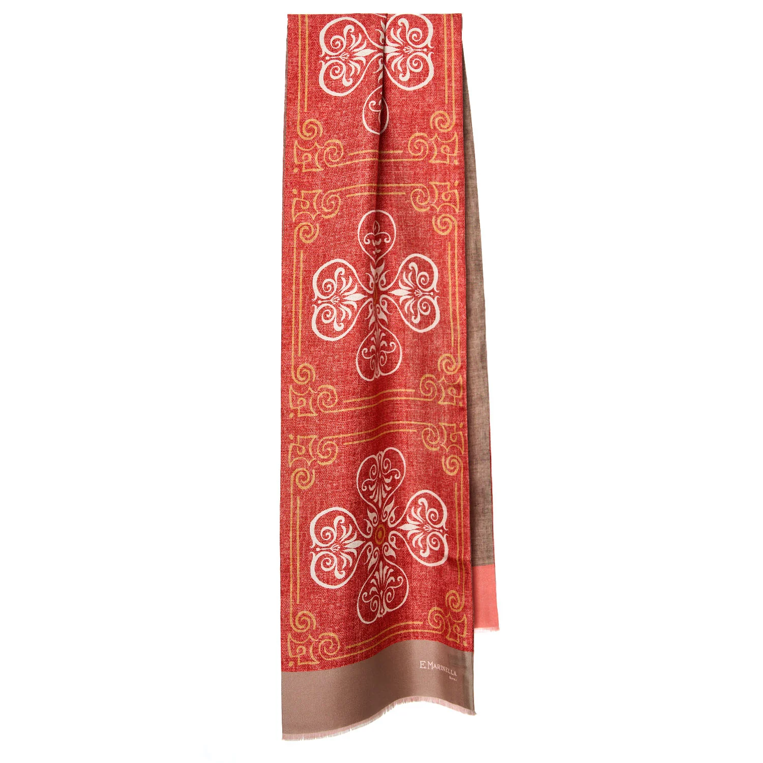ORANGE DOUBLE SILK SCARF