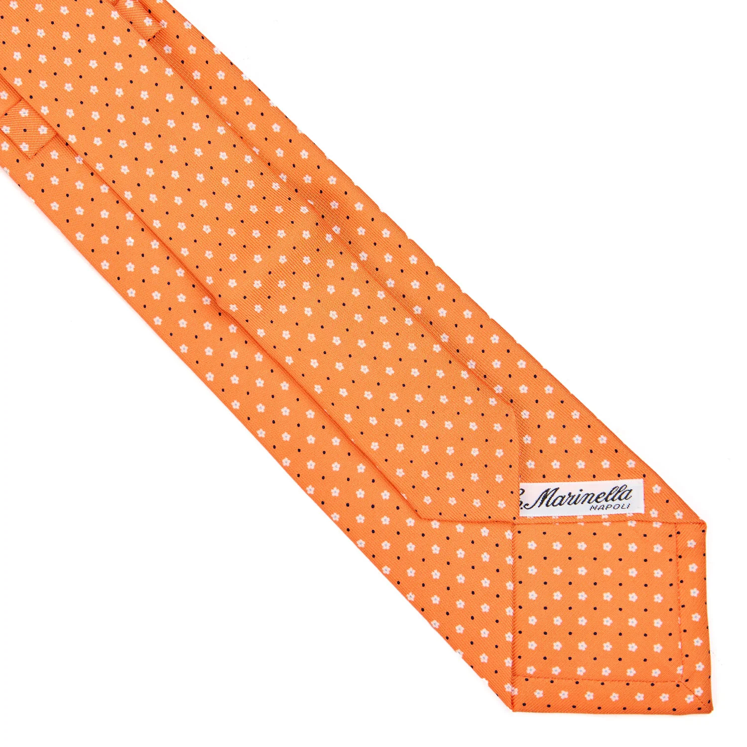 ORANGE EXTRA LONG SARTORIAL SILK TIE - Image 4