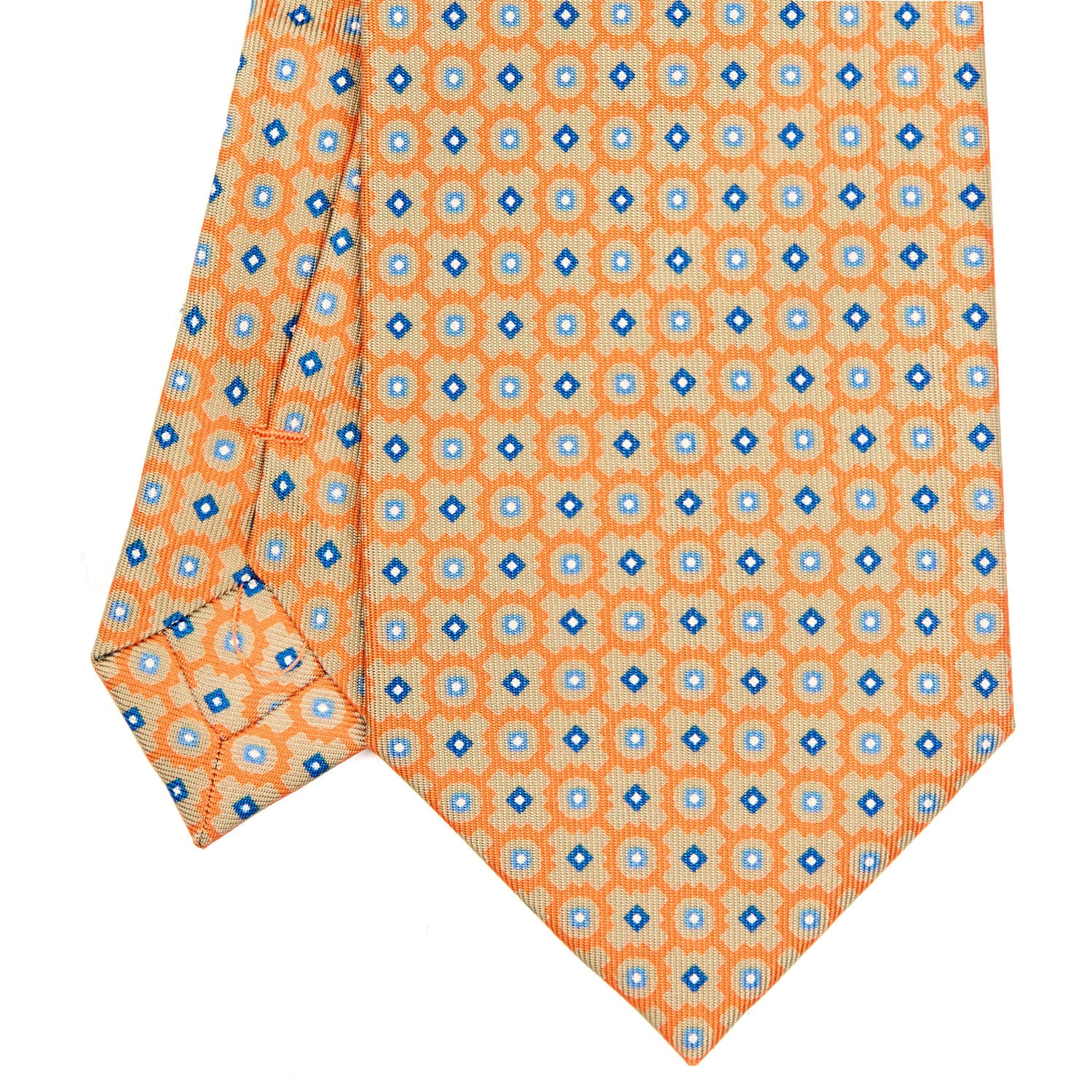 ORANGE EXTRA LONG SILK TIE