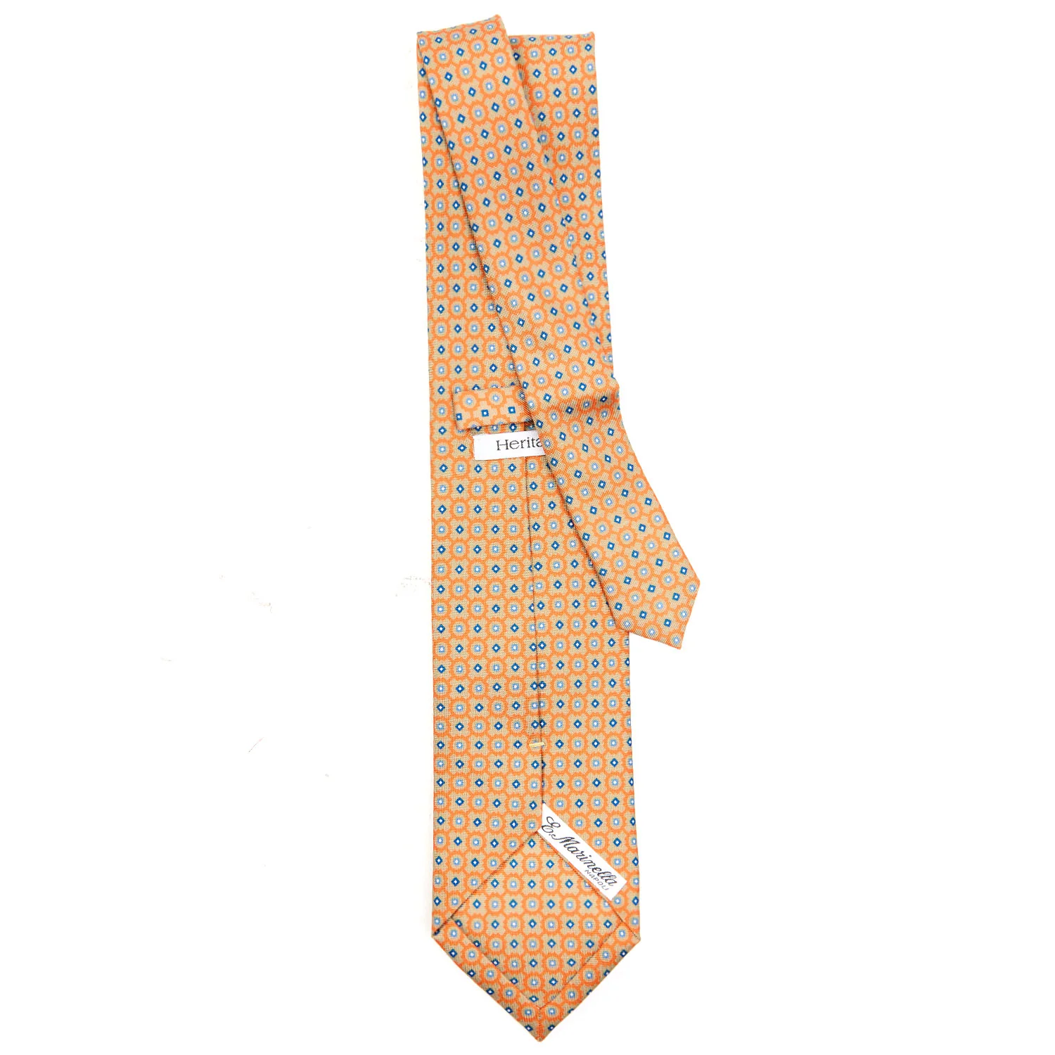 ORANGE EXTRA LONG SILK TIE - Image 3