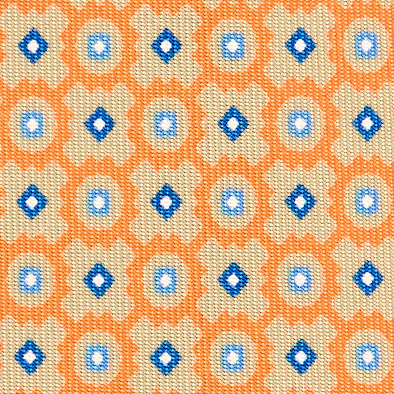 ORANGE EXTRA LONG SILK TIE - Image 5
