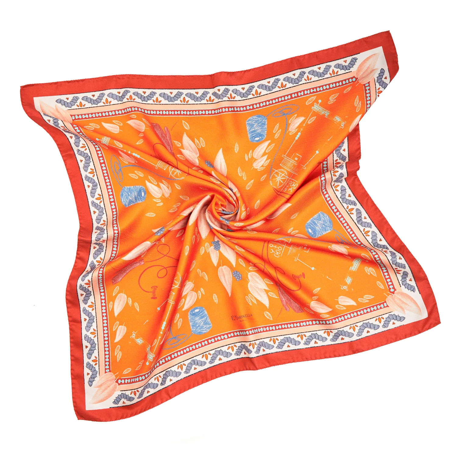 SILK AND ORANGE FIBER SCARF - Image 5