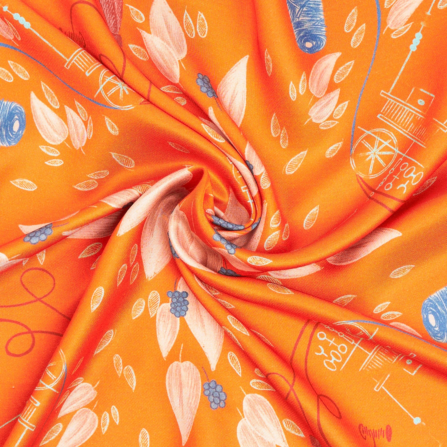 SILK AND ORANGE FIBER SCARF - Image 6