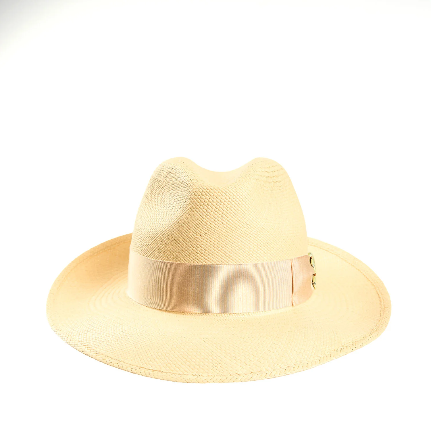 PANAMA AMEDEO MODEL WITH LIGHT GREEN SILK DETAILS, 56 CM - Image 7