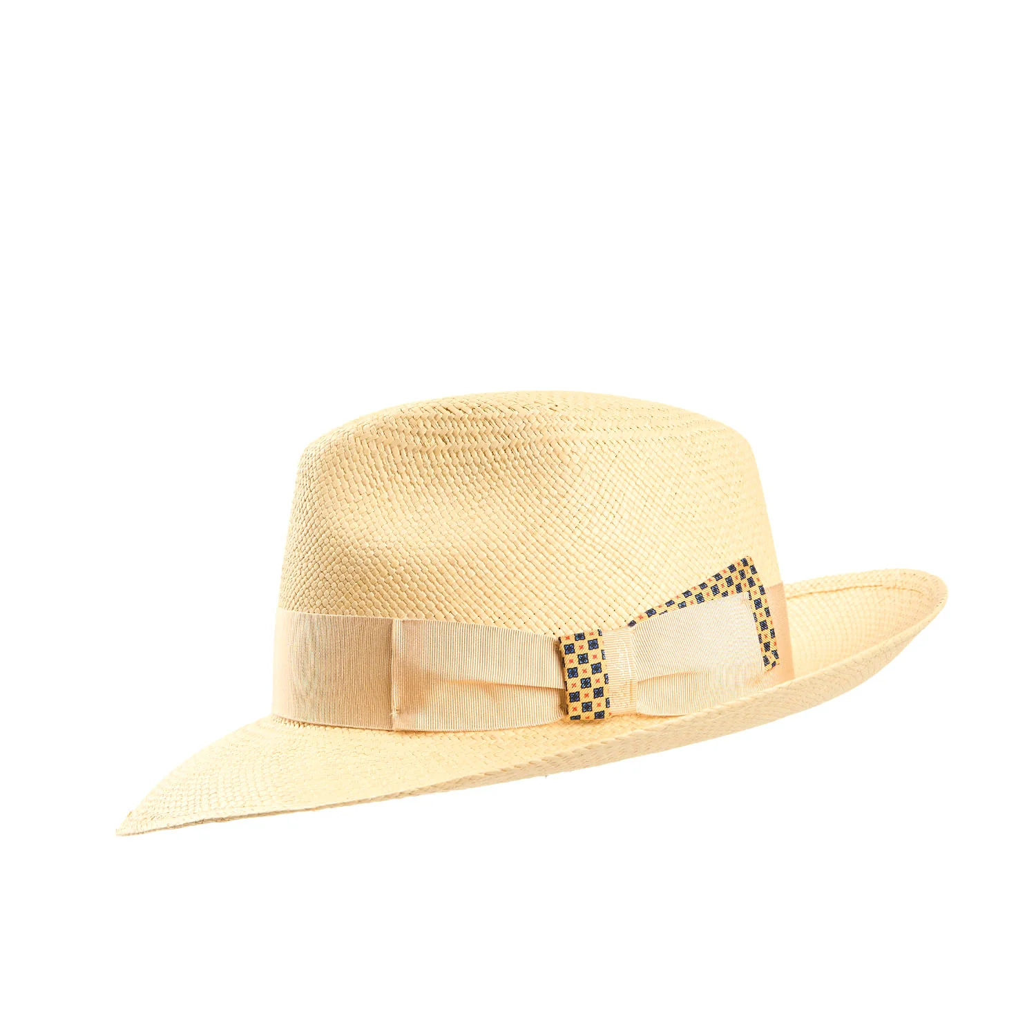 PANAMA AMEDEO MODEL WITH LIGHT YELLOW DETAILS ON BOW AND BAND, 56 CM