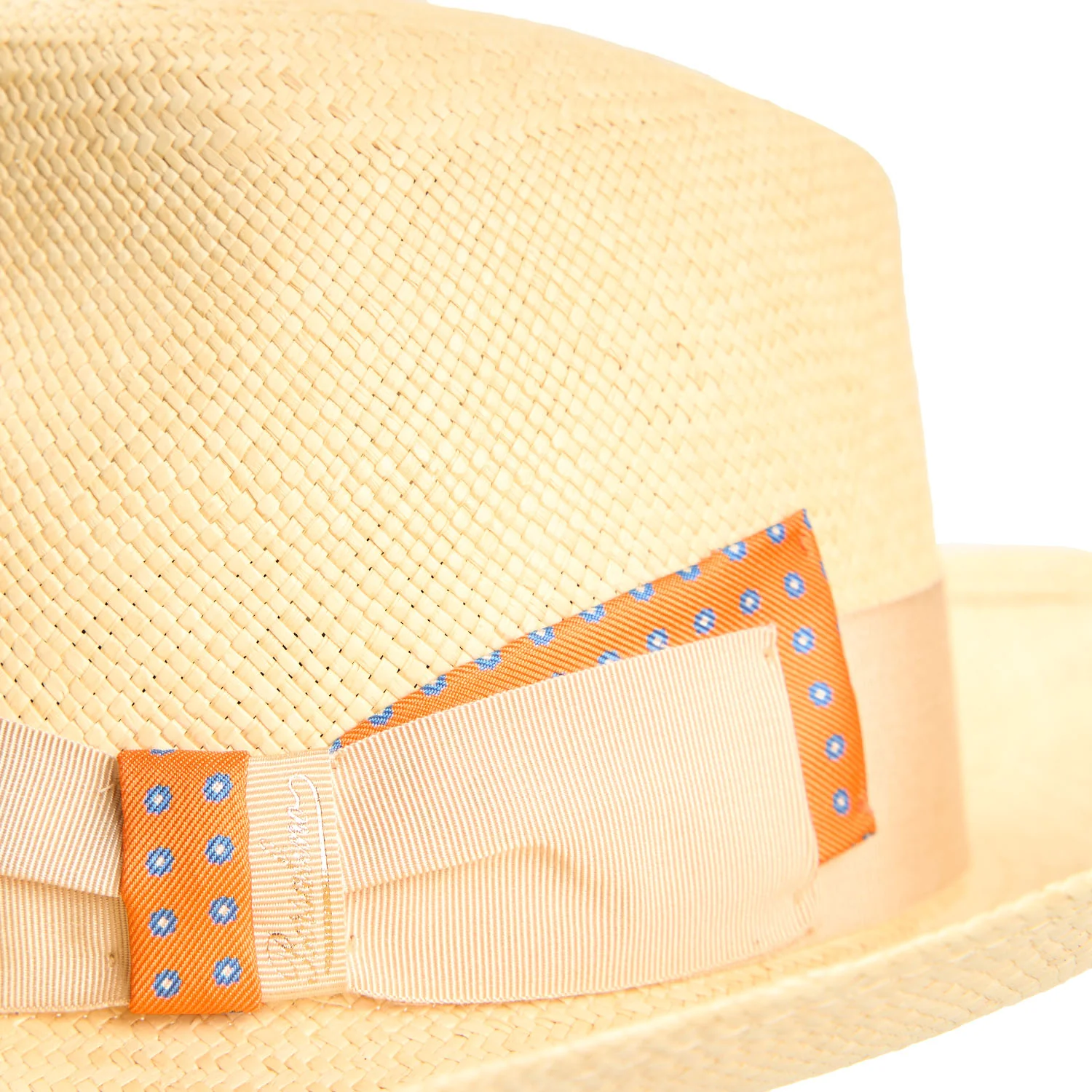 PANAMA AMEDEO MODEL WITH ORANGE SILK DETAILS, 56 CM - Image 3