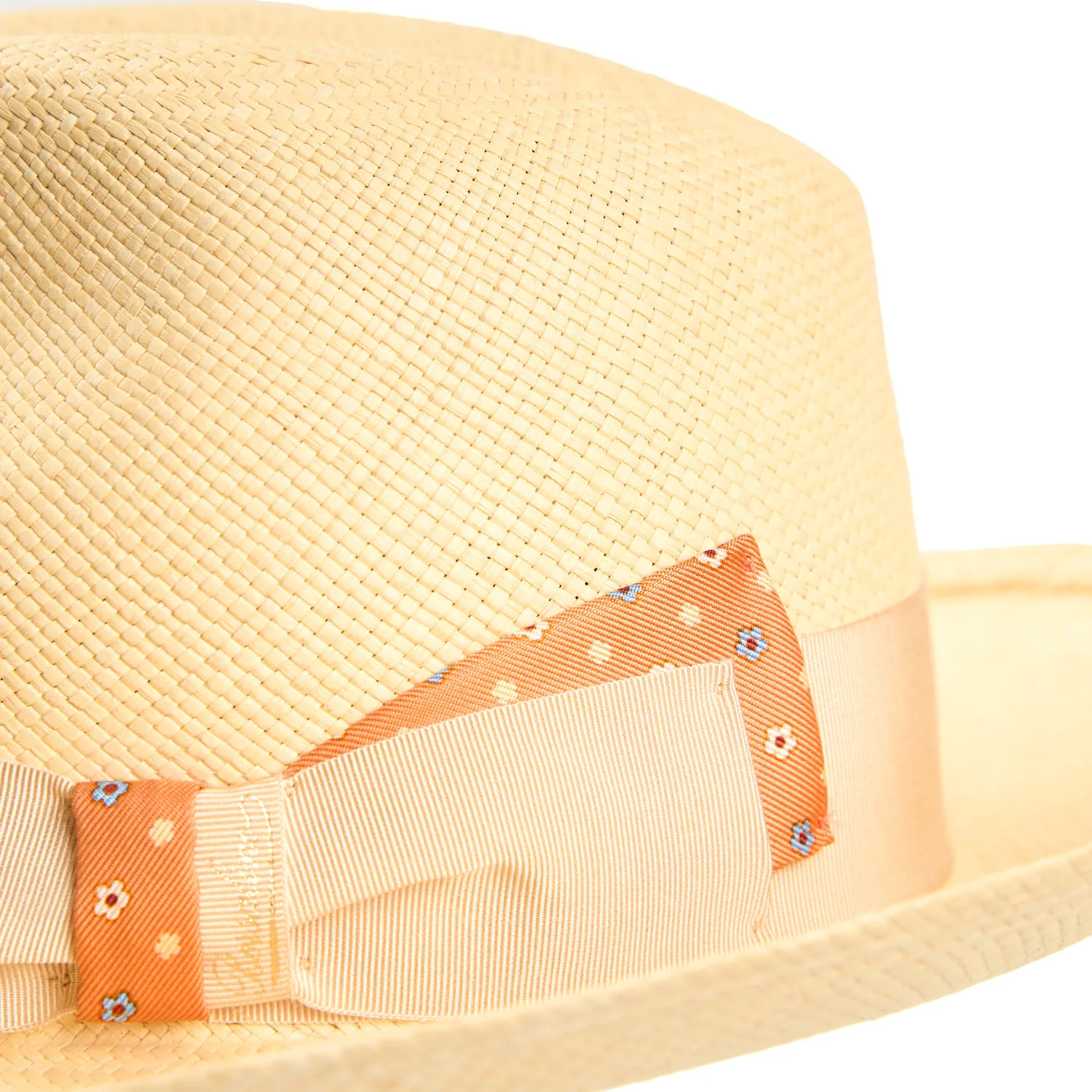 PANAMA AMEDEO MODEL WITH ORANGE SILK DETAILS, 56 CM - Image 3
