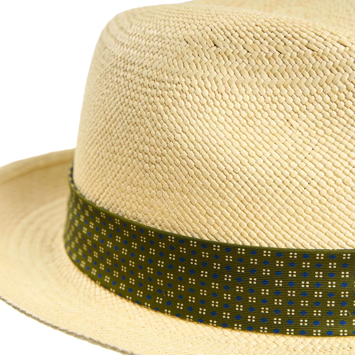 PANAMA FEDERICO MODEL WITH OLIVE GREEN SILK BAND, 56 CM - Image 4