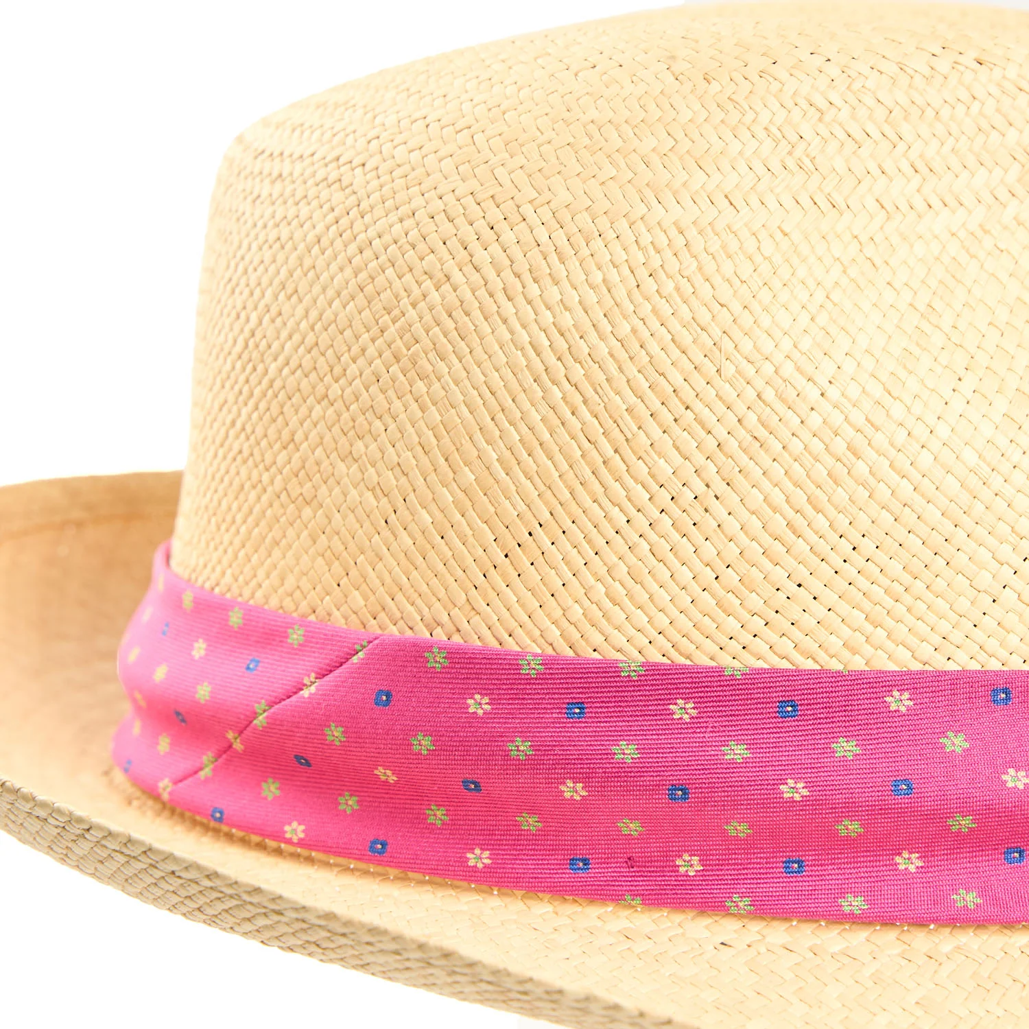 PANAMA FEDERICO MODEL WITH FUCSIA SILK BAND, 56 CM - Image 4