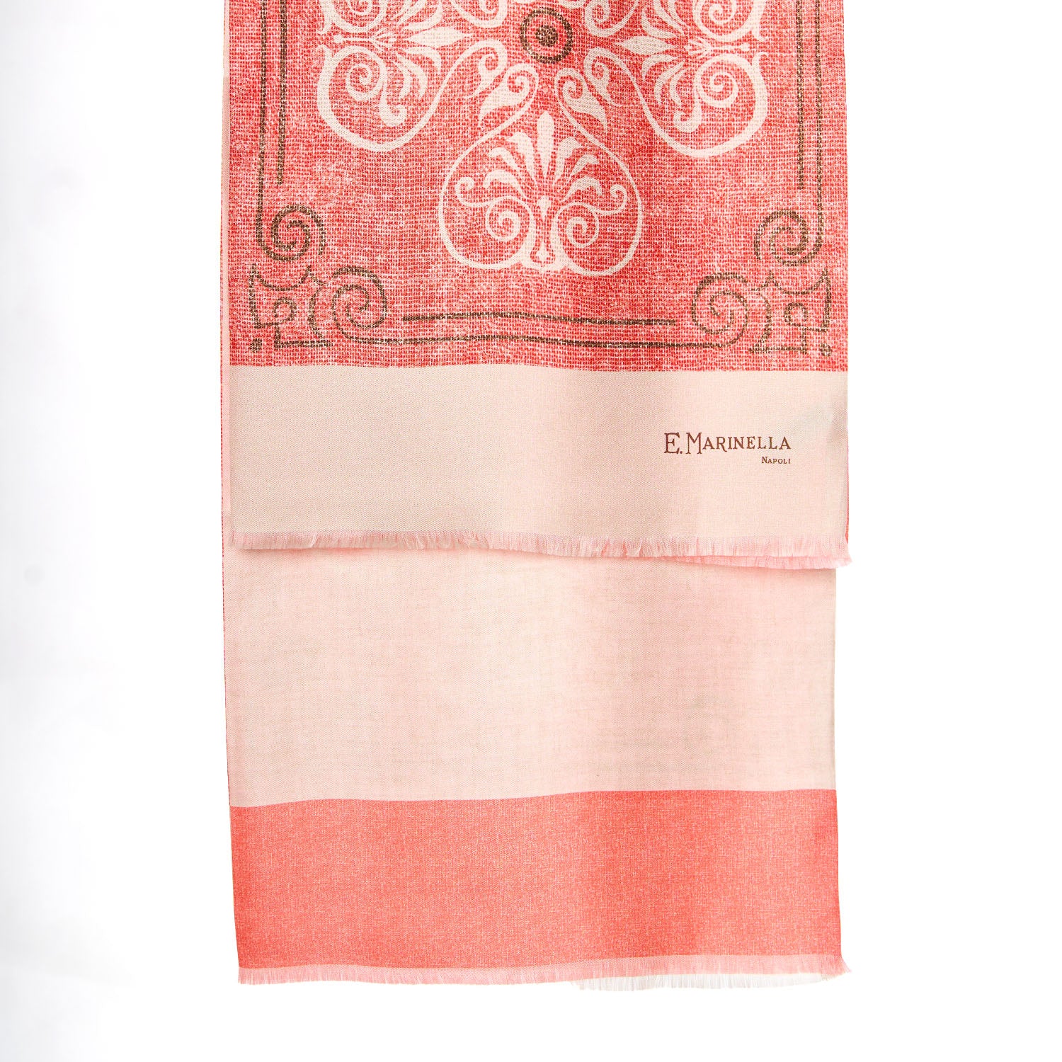 PINK DOUBLE SILK SCARF - Image 2