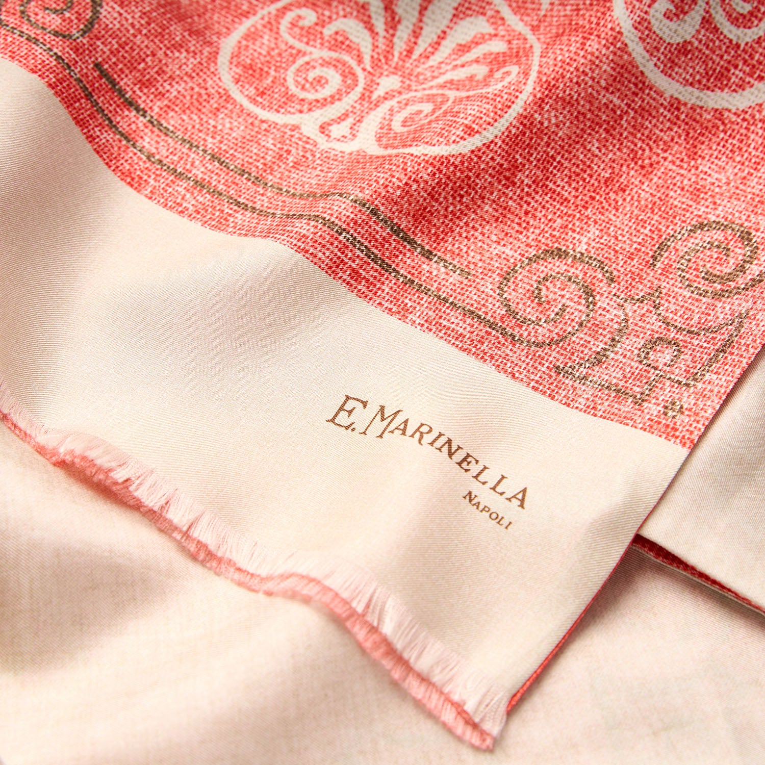 PINK DOUBLE SILK SCARF - Image 4
