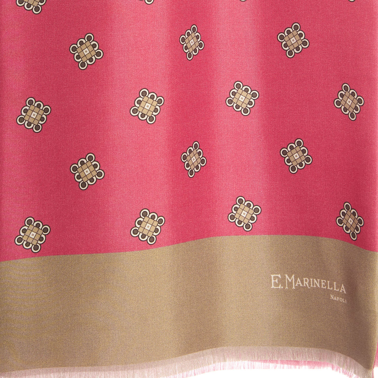 PINK DOUBLE SILK SCARF - Image 3