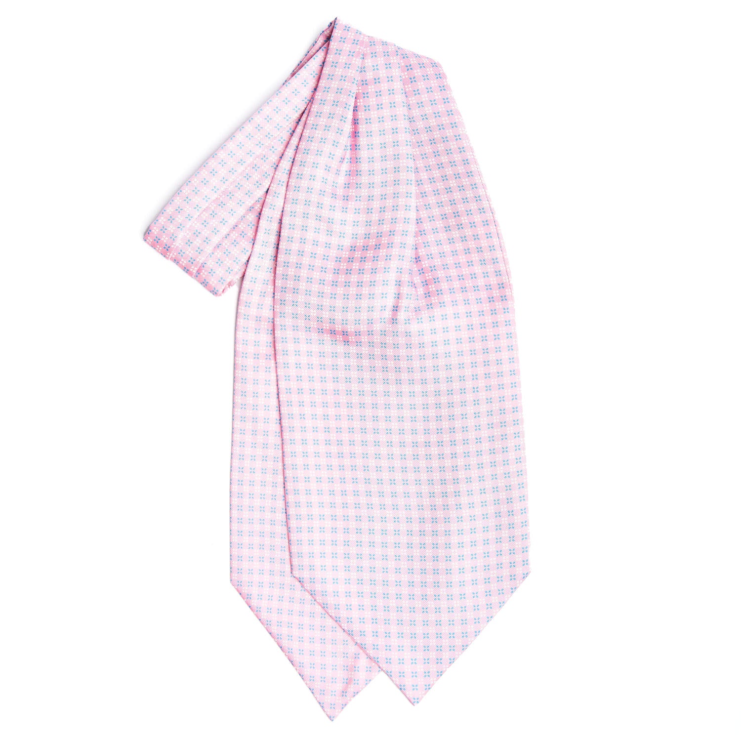 PINK SILK ASCOT TIE
