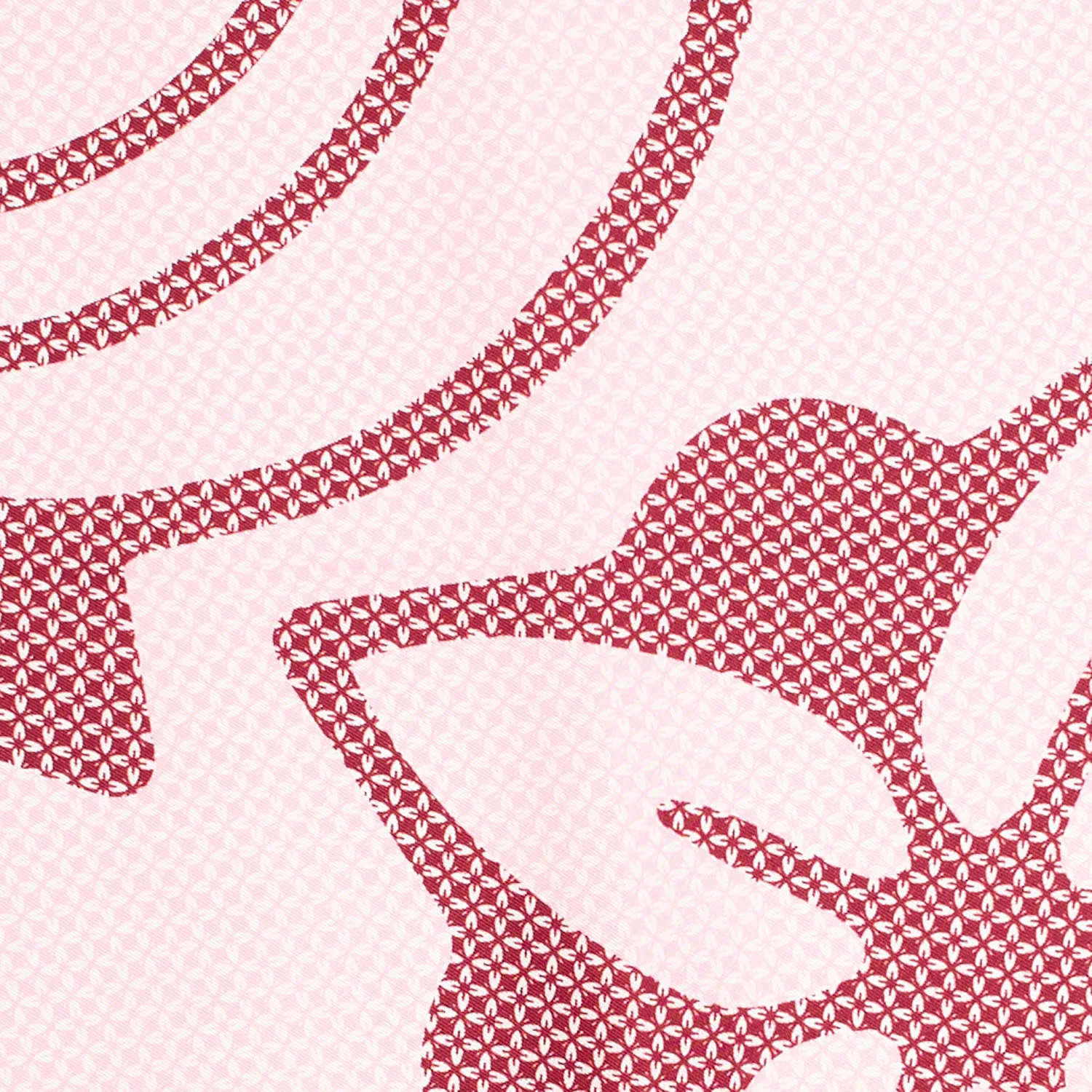 PINK SILK DIAMOND SHAPE SCARF - Image 4