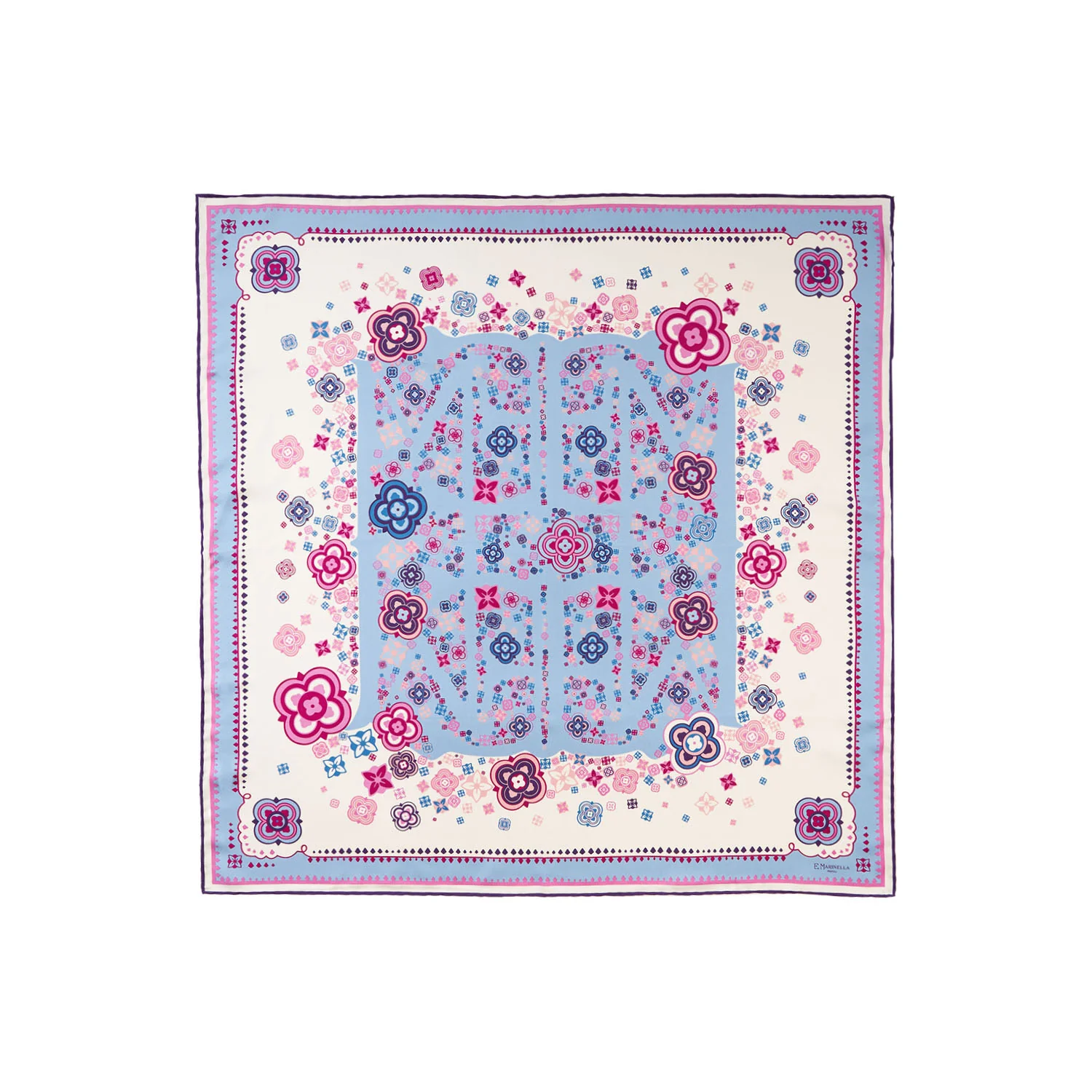 PINK SILK SCARF 90