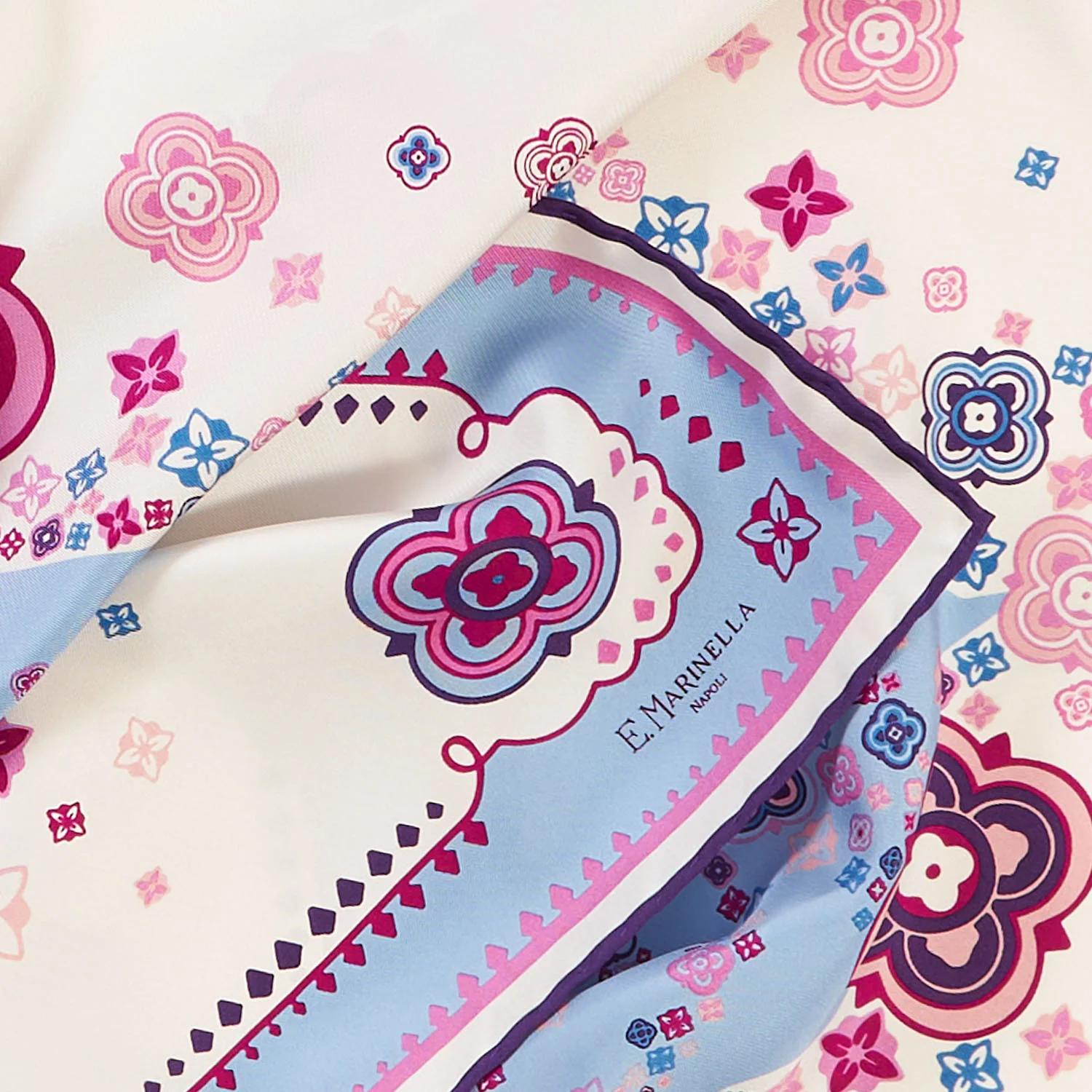 PINK SILK SCARF 90 - Image 5