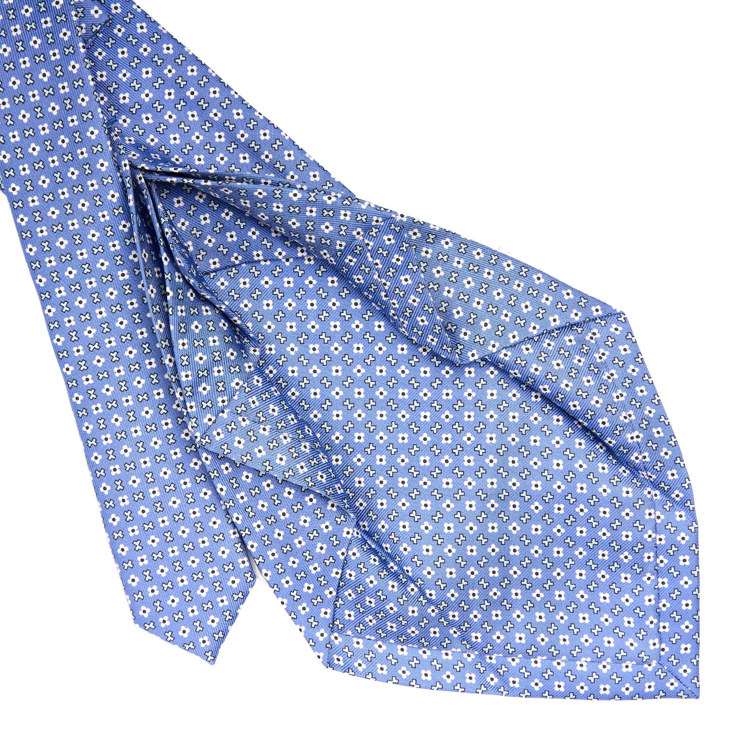 POWDER BLUE 7 FOLD SARTORIAL SILK TIE