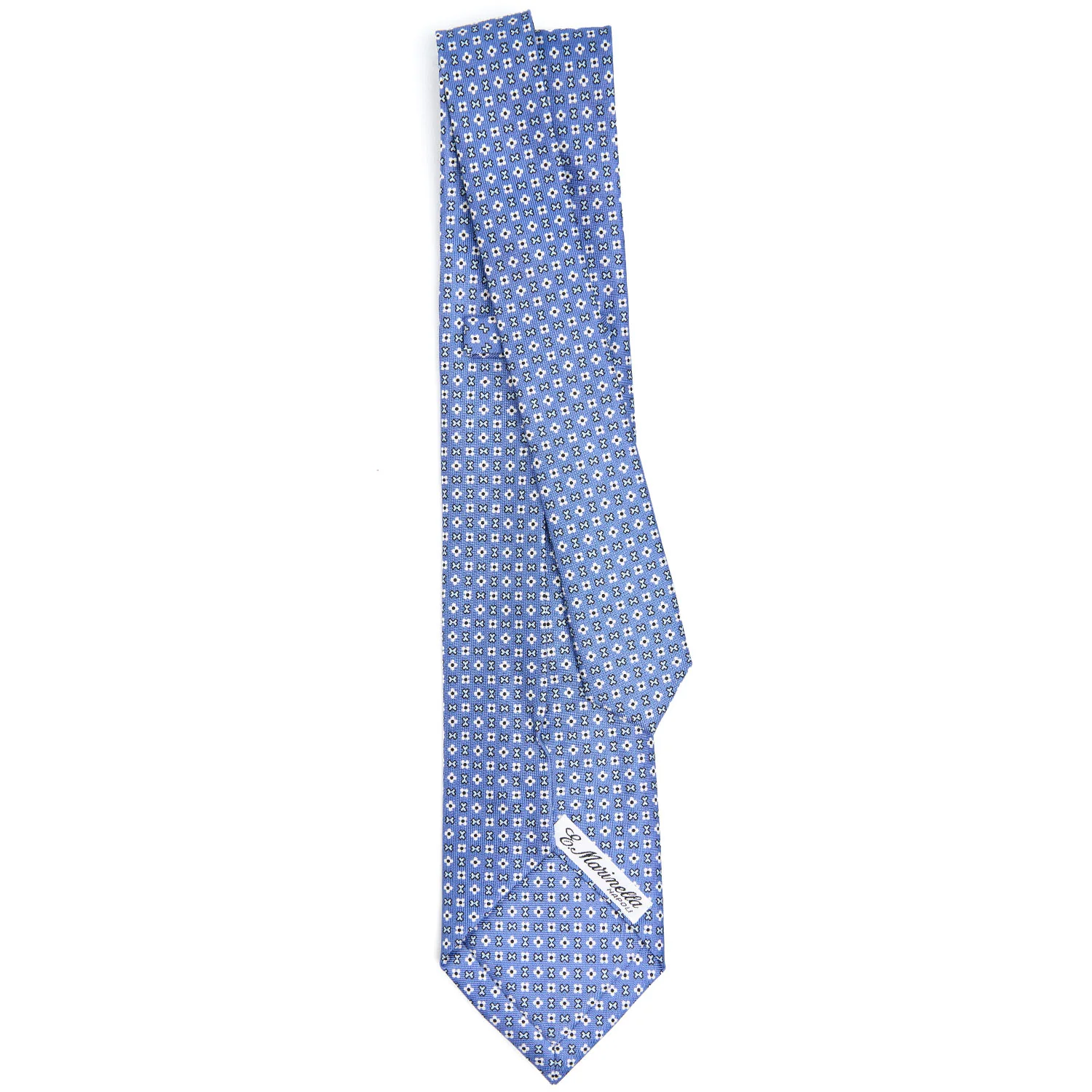 POWDER BLUE 7 FOLD SARTORIAL SILK TIE - Image 3