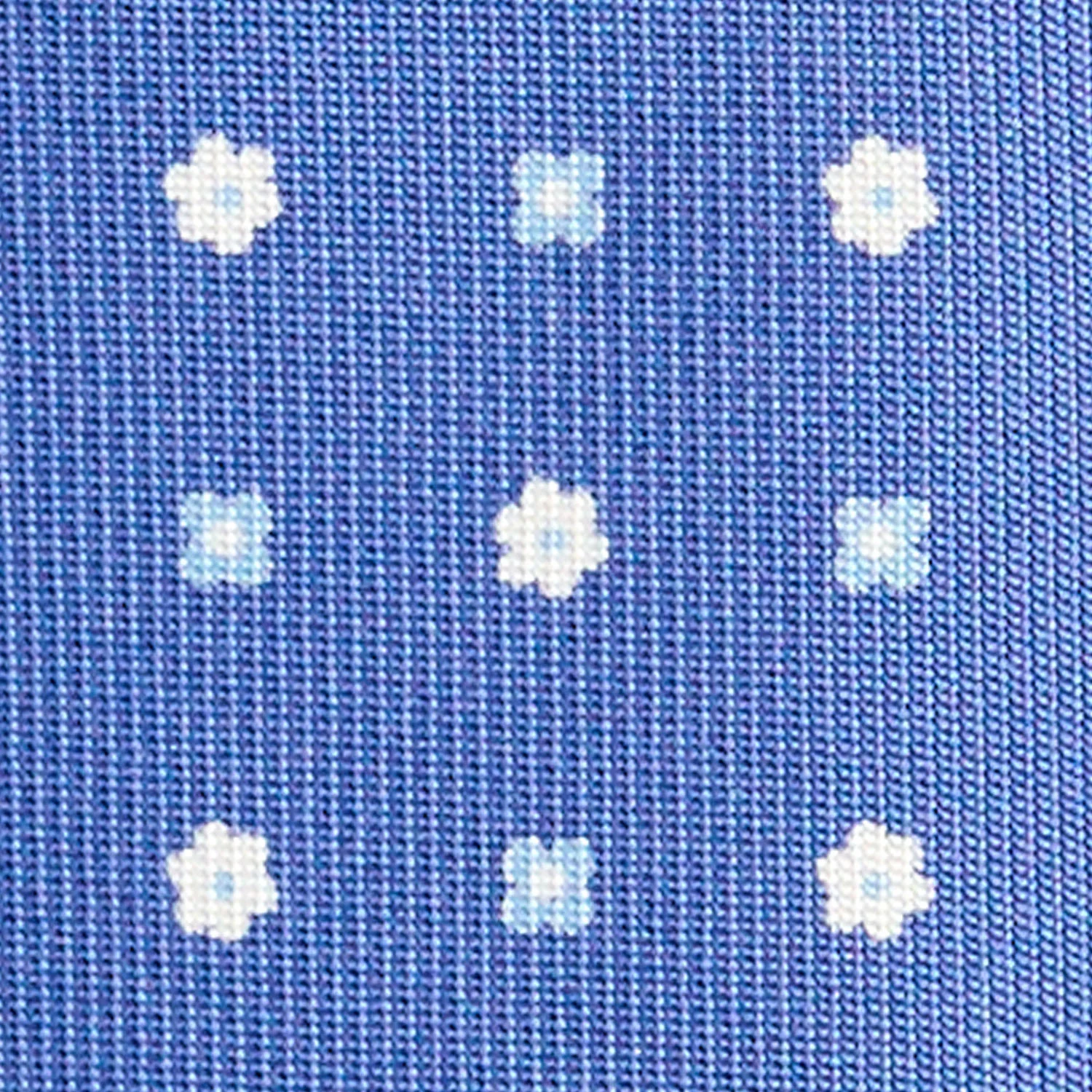 POWDER BLUE 9 FOLD SARTORIAL SILK TIE - Image 4