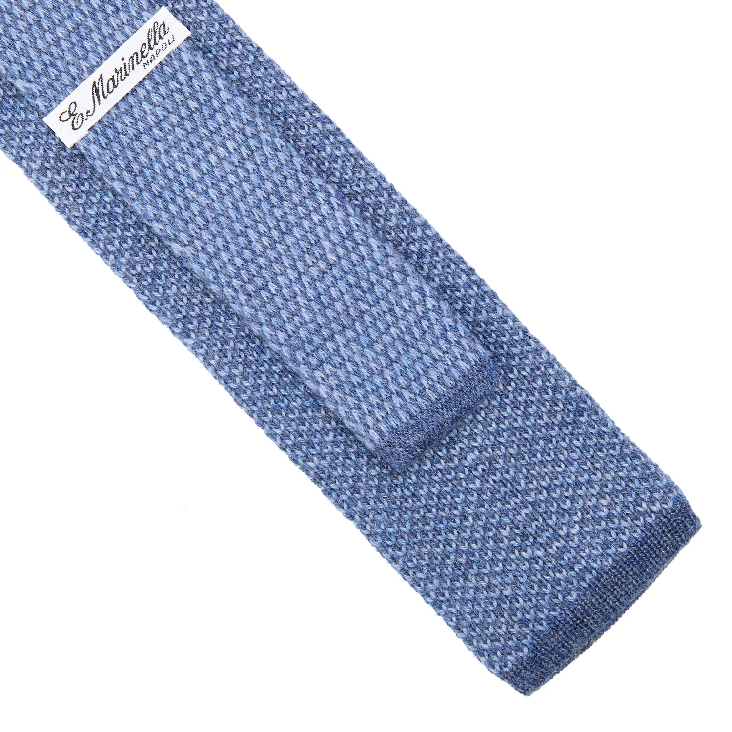 POWDER BLUE CASHMERE KNITTED TIE - Image 3