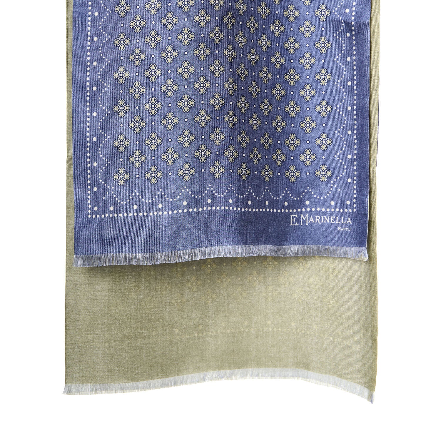POWDER BLUE DOUBLE SILK SCARF - Image 2
