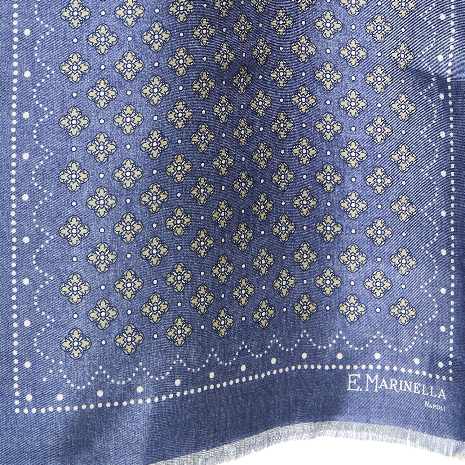 POWDER BLUE DOUBLE SILK SCARF - Image 3