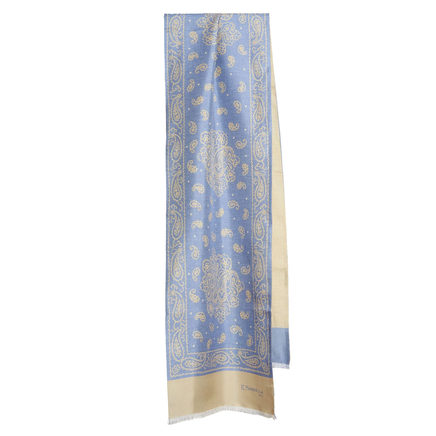 POWDER BLUE DOUBLE SILK SCARF