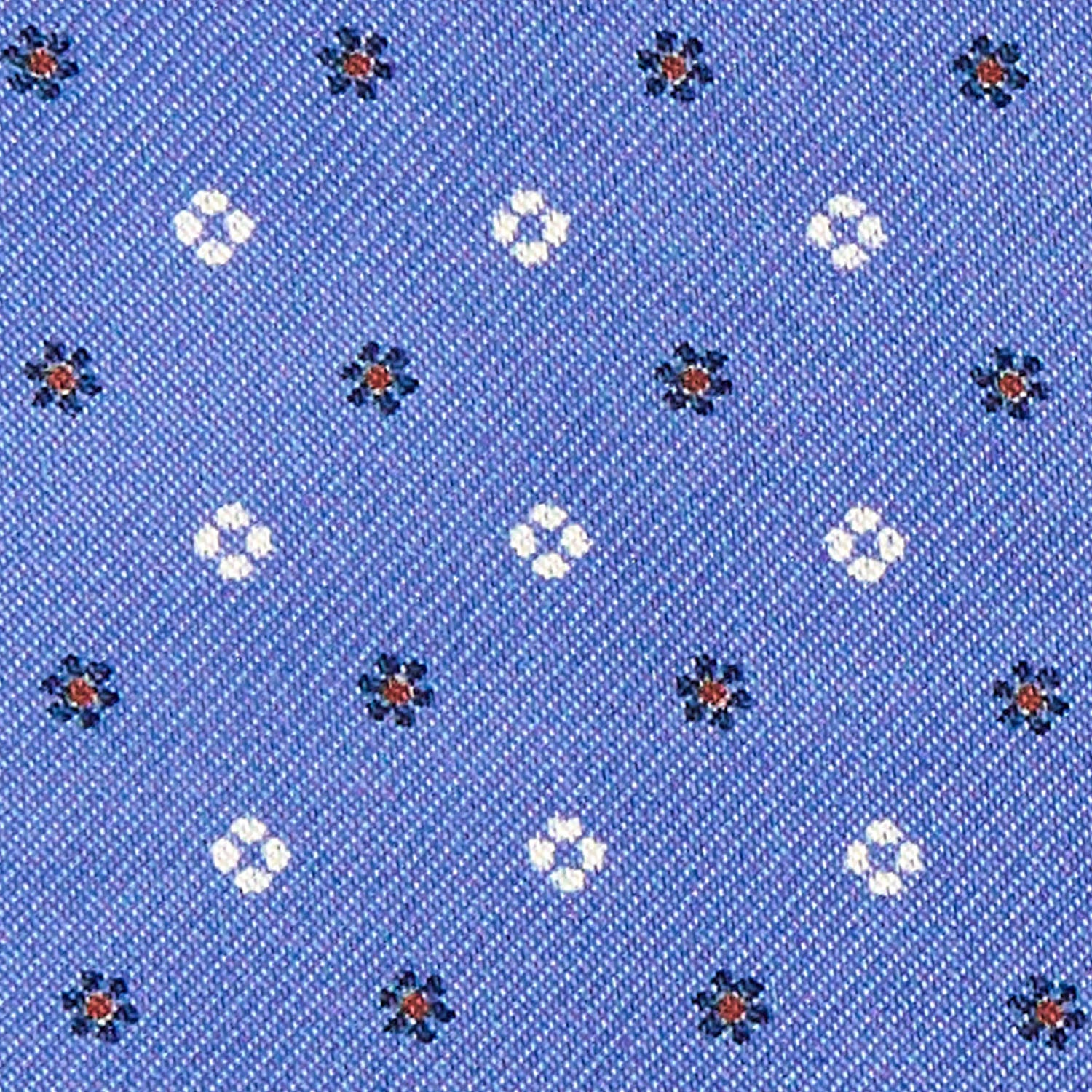 POWDER BLUE SILK ASCOT TIE - Image 2