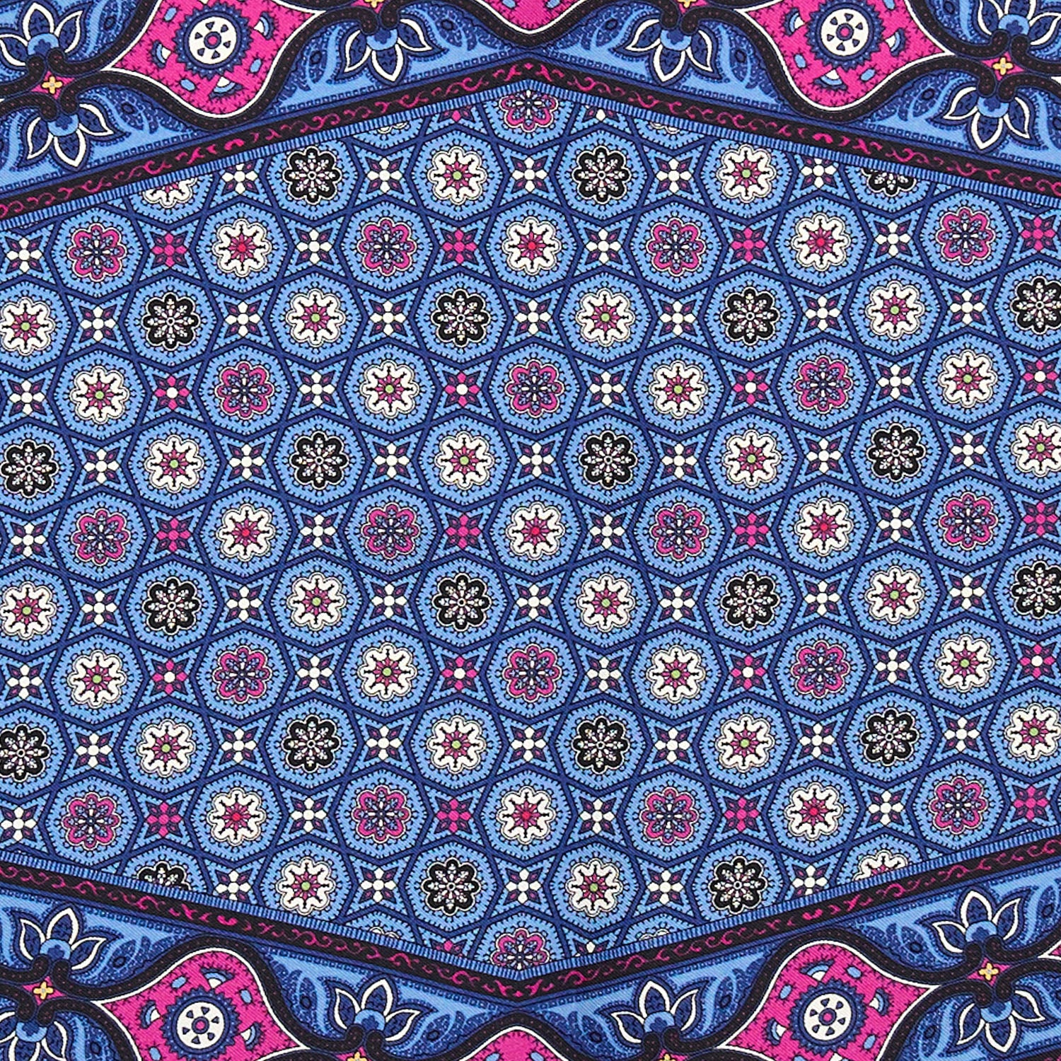 POWDER BLUE SILK DIAMOND SHAPE SCARF - Image 4