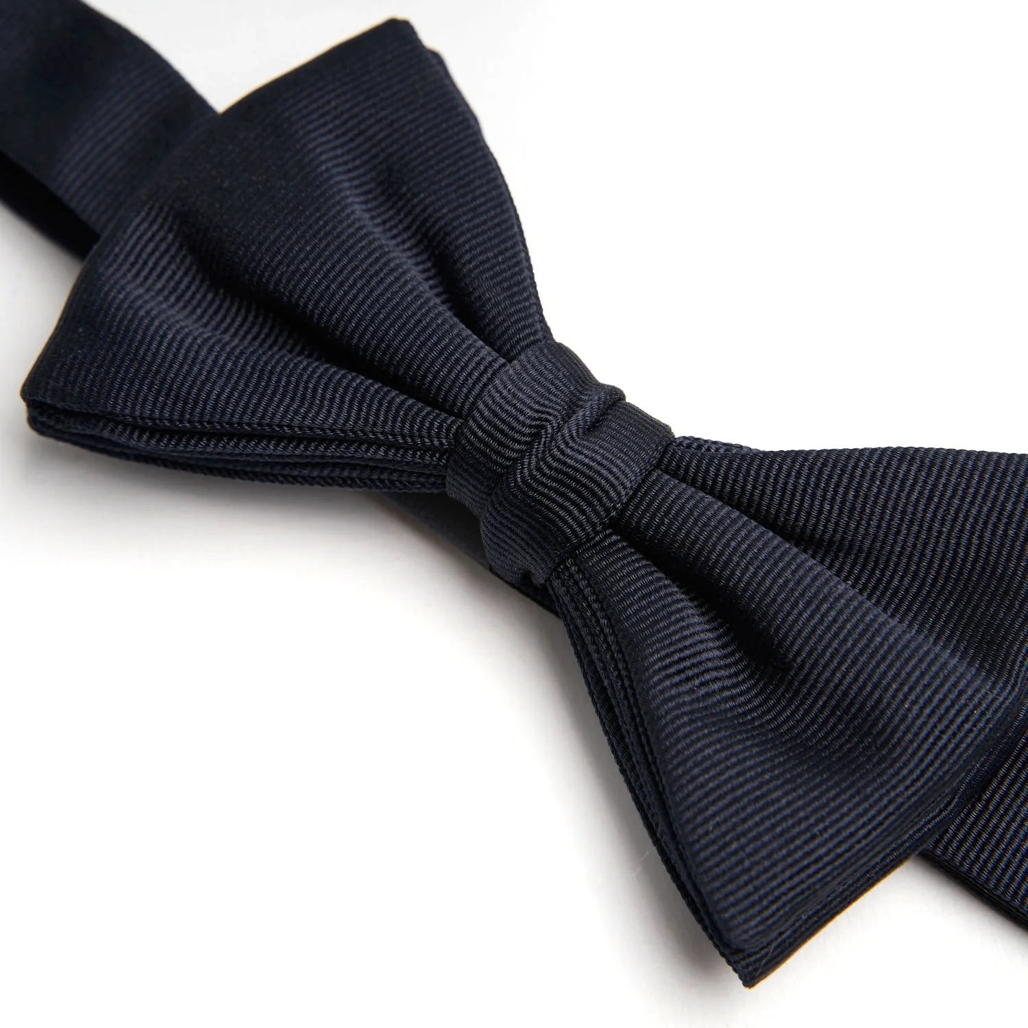 DARK BLUE PRE-KNOTTED SILK BOWTIE - Image 2